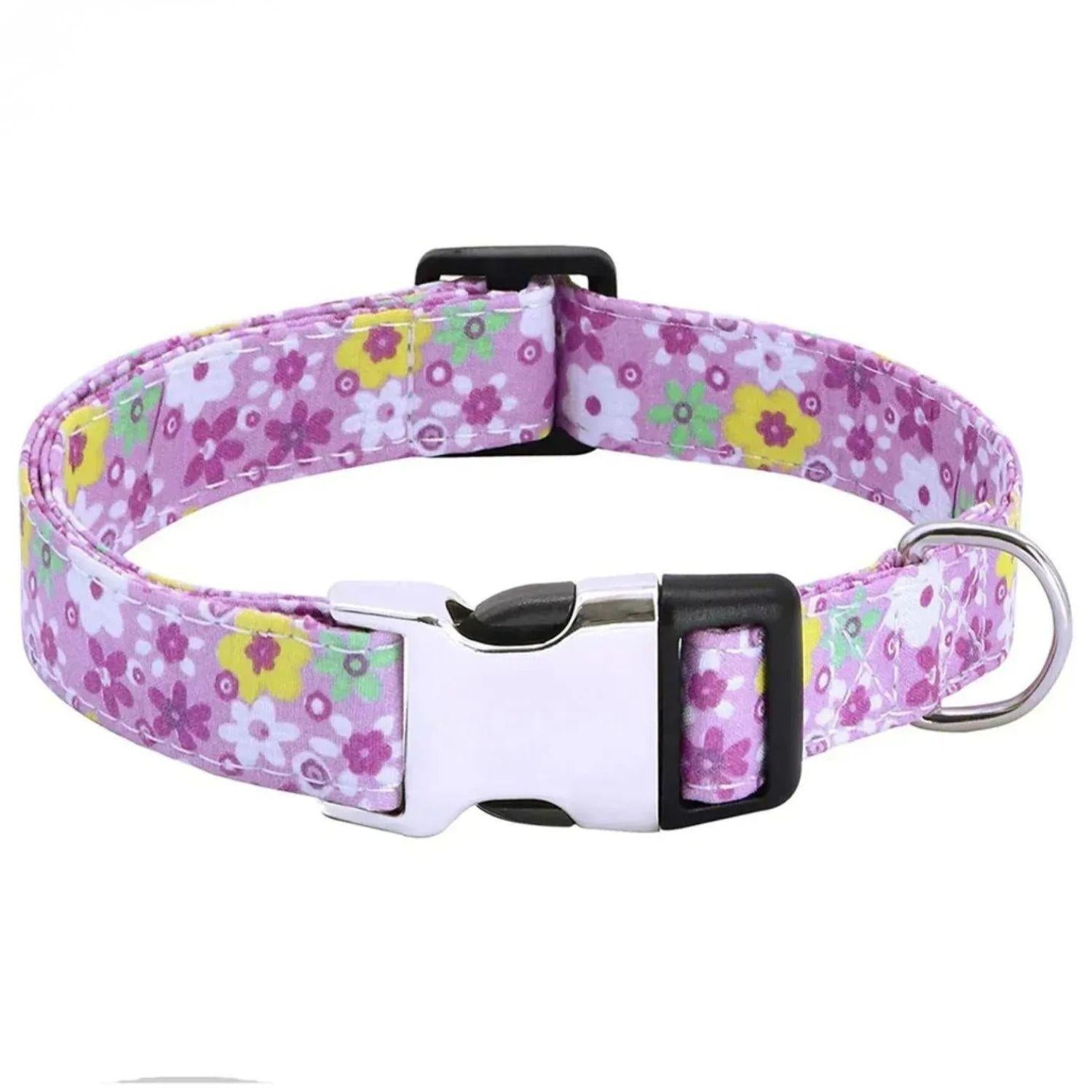 Gepersonaliseerde nylon halsband met snelsluiting. Duurzaam verstelbaar ontwerp voor veiligheid en comfort