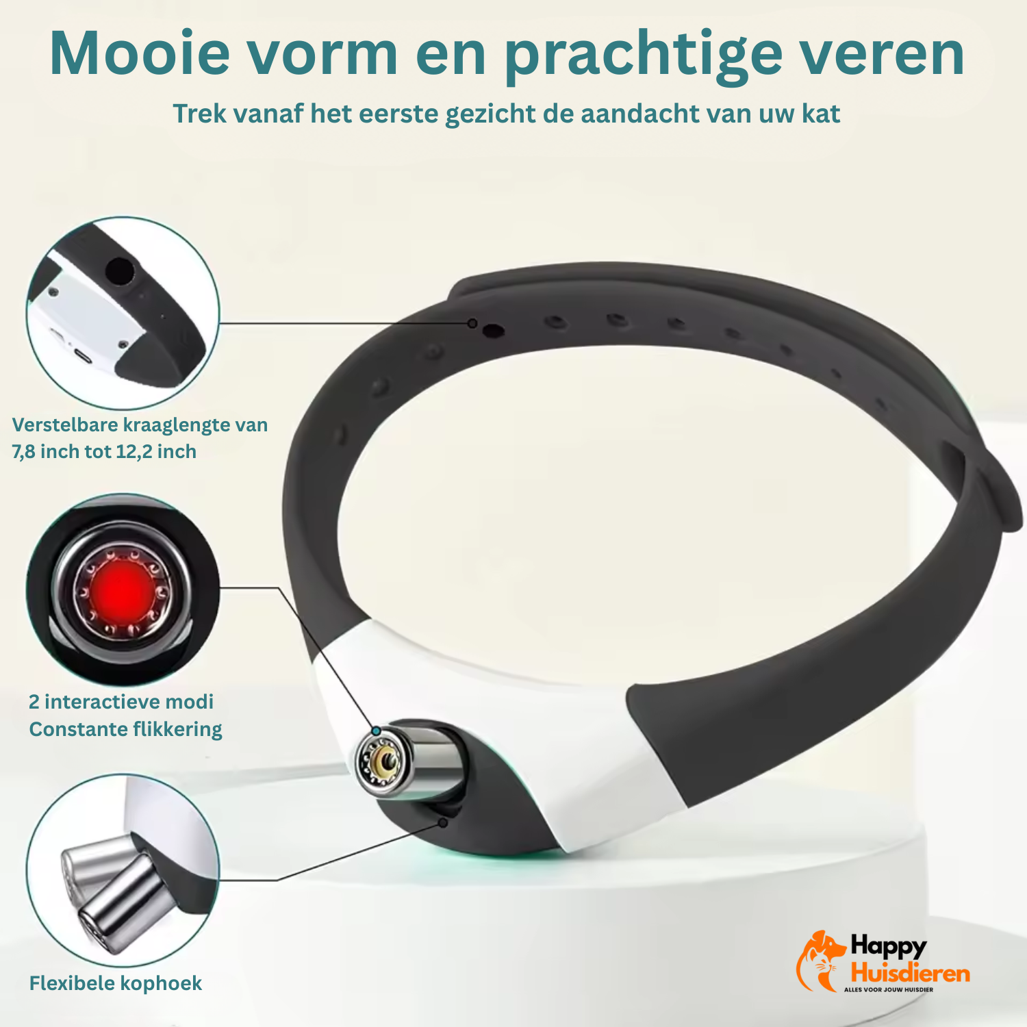 LaserTrail | Interactieve Laser-Halsband voor Katten – Veilig, Verstelbaar & Anti-Verveling Speelplezier