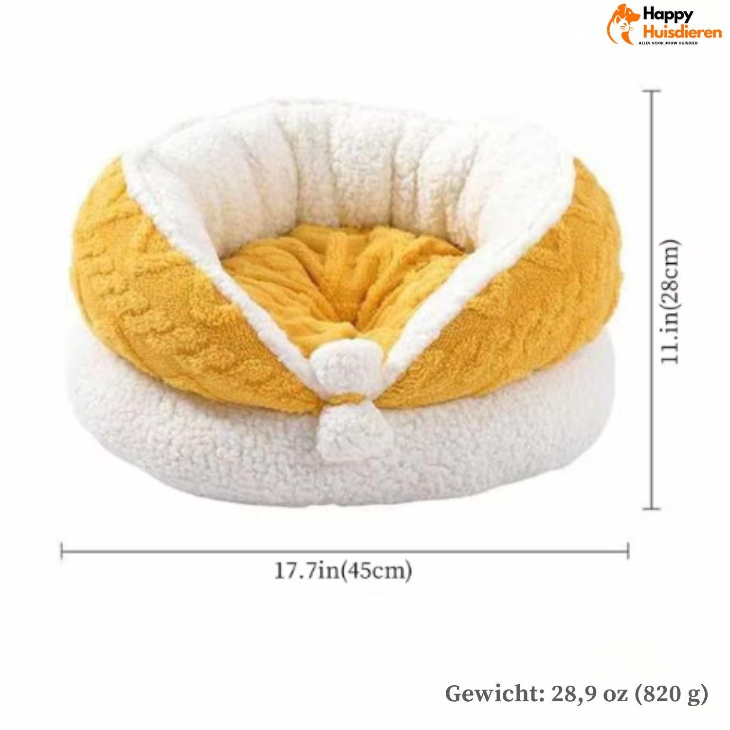 FleeceHaven | Luxe honden- en kattenbed met zachte fleecebekleding