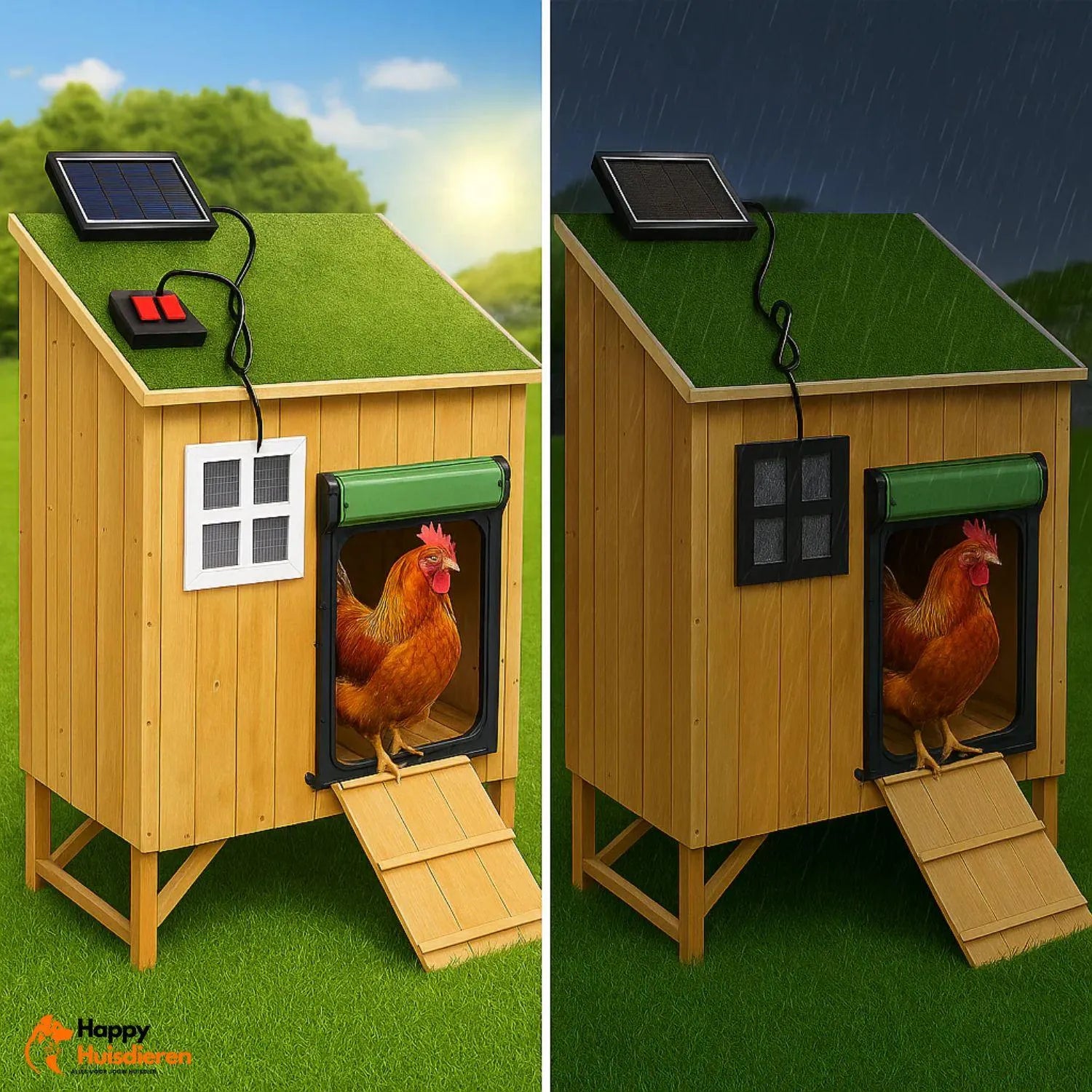 AutoHen Door | Slimme automatische kippenhokdeur met sensoren