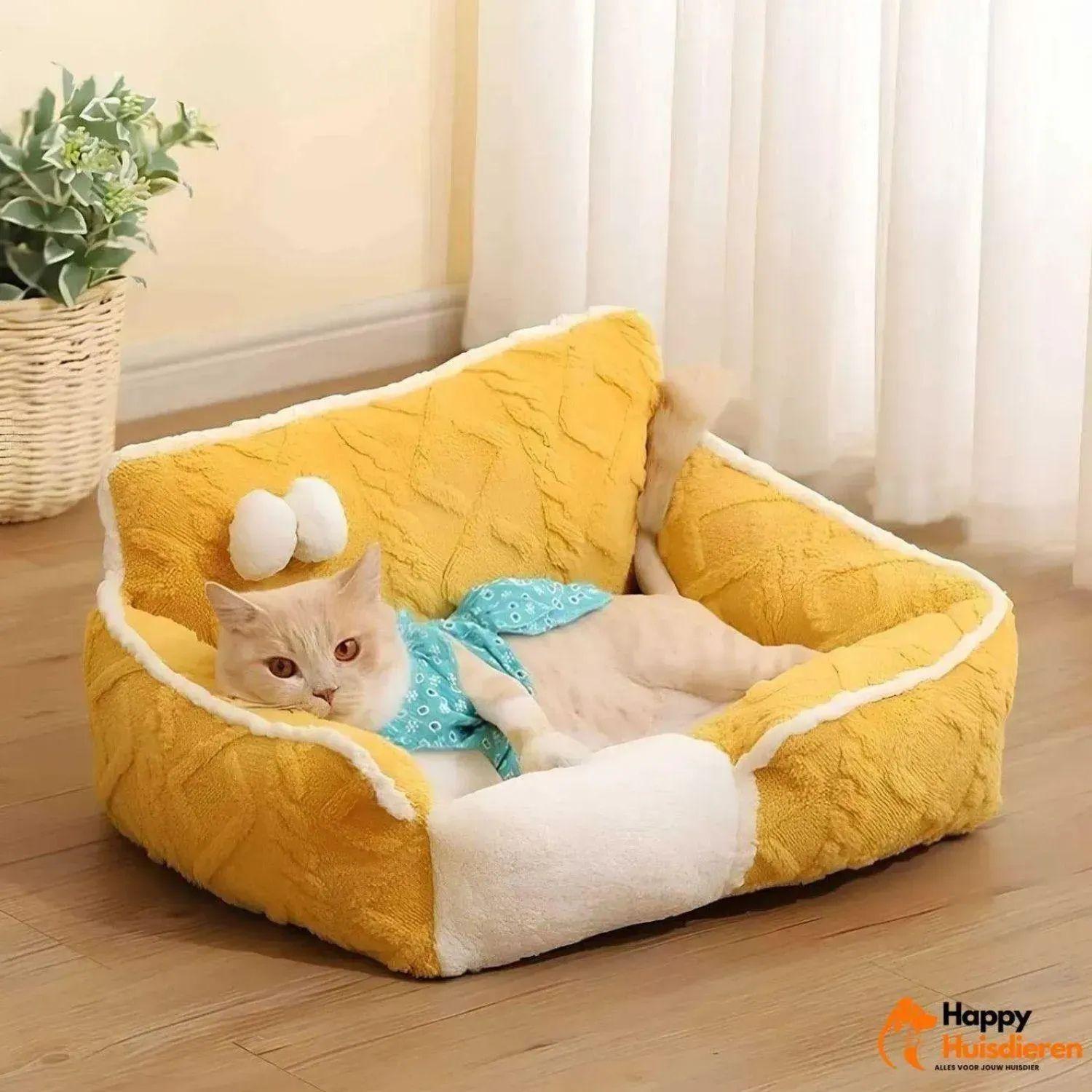 FleeceHaven | Luxe honden- en kattenbed met zachte fleecebekleding