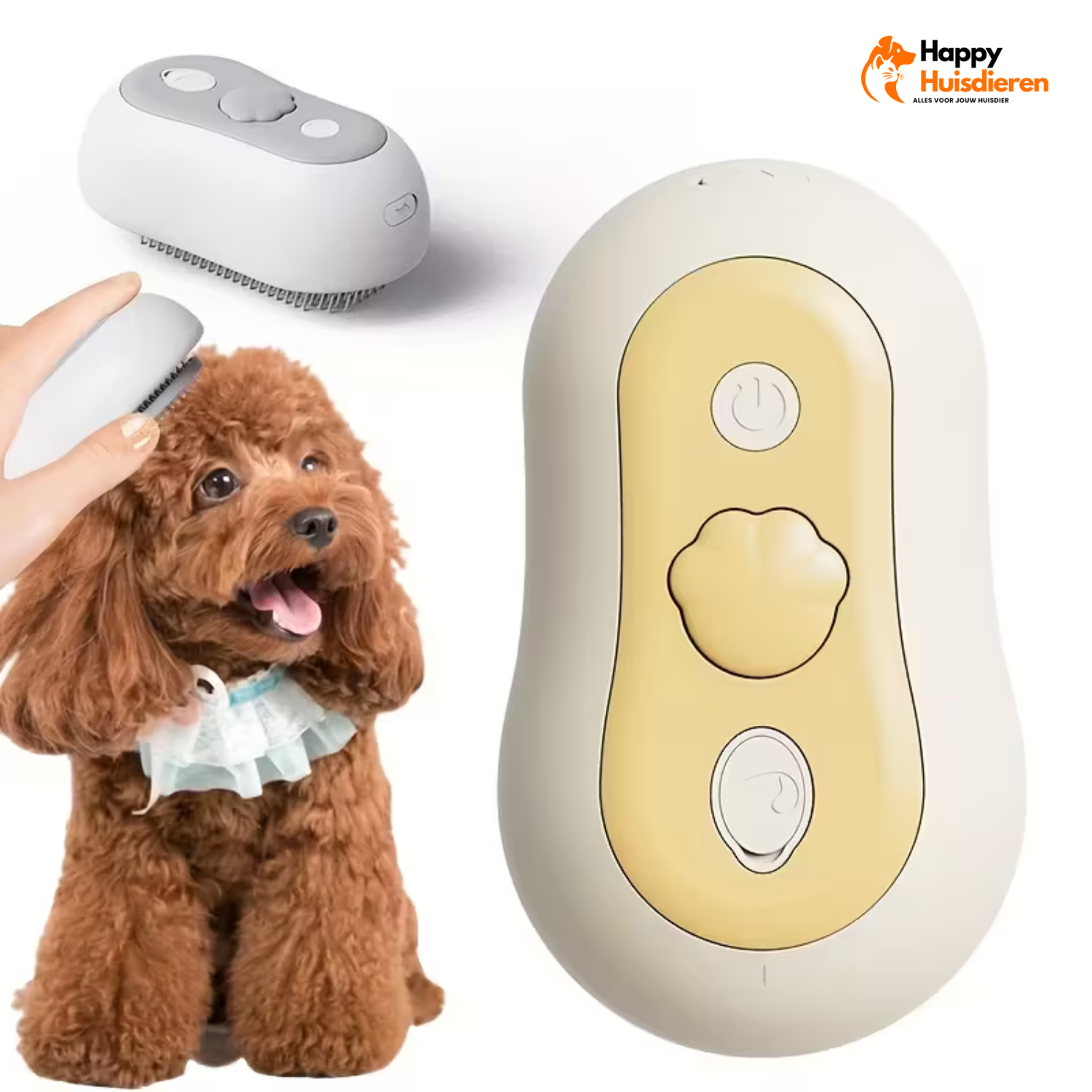 Oplaadbare huisdierspray-haarkam | Antistatische Verzorgingsborstel met Mist Spray, Haarverwijdering & Massage voor Honden & Katten