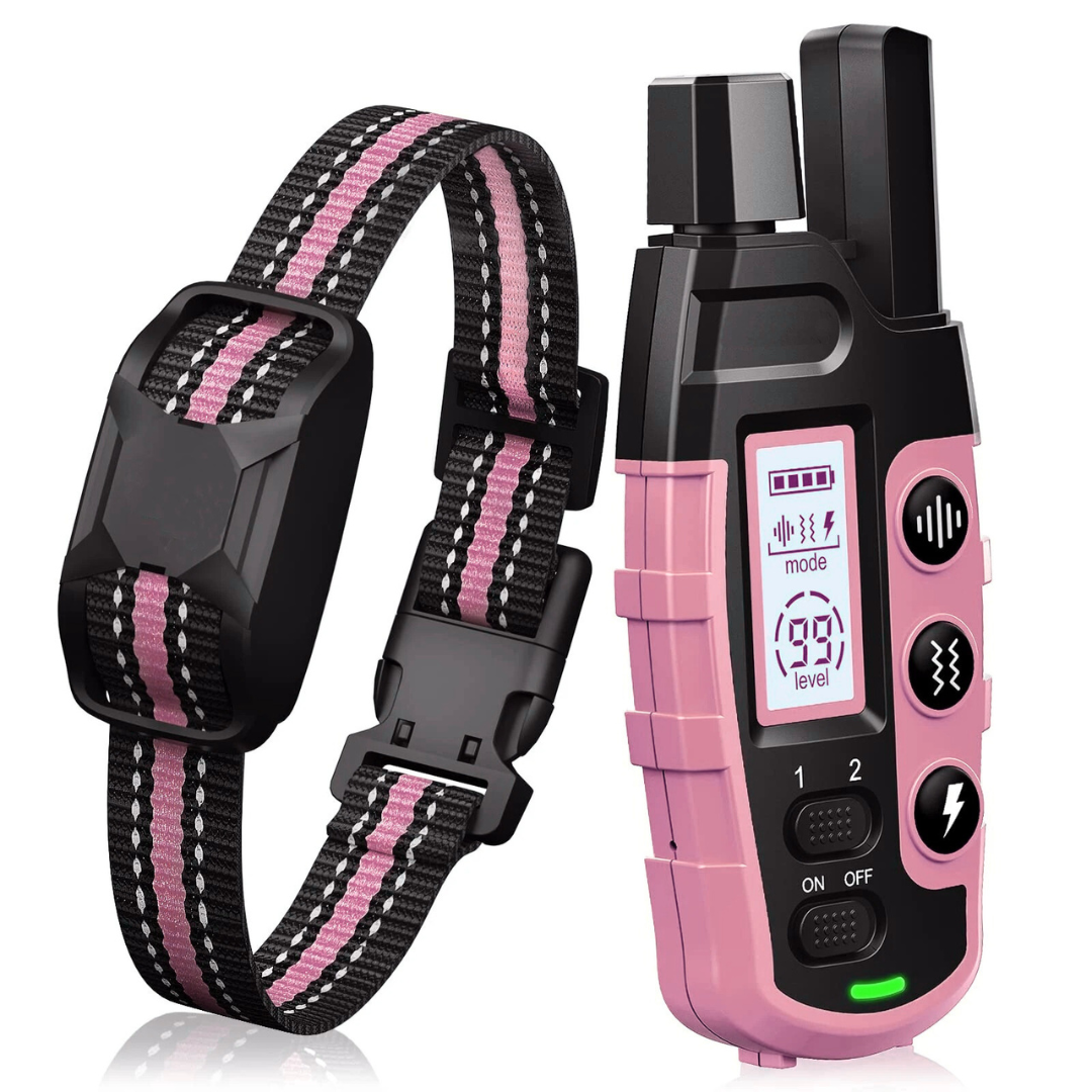 FidoTrainer Pro | Oplaadbare Waterdichte Honden Trainingshalsband met Afstandsbediening