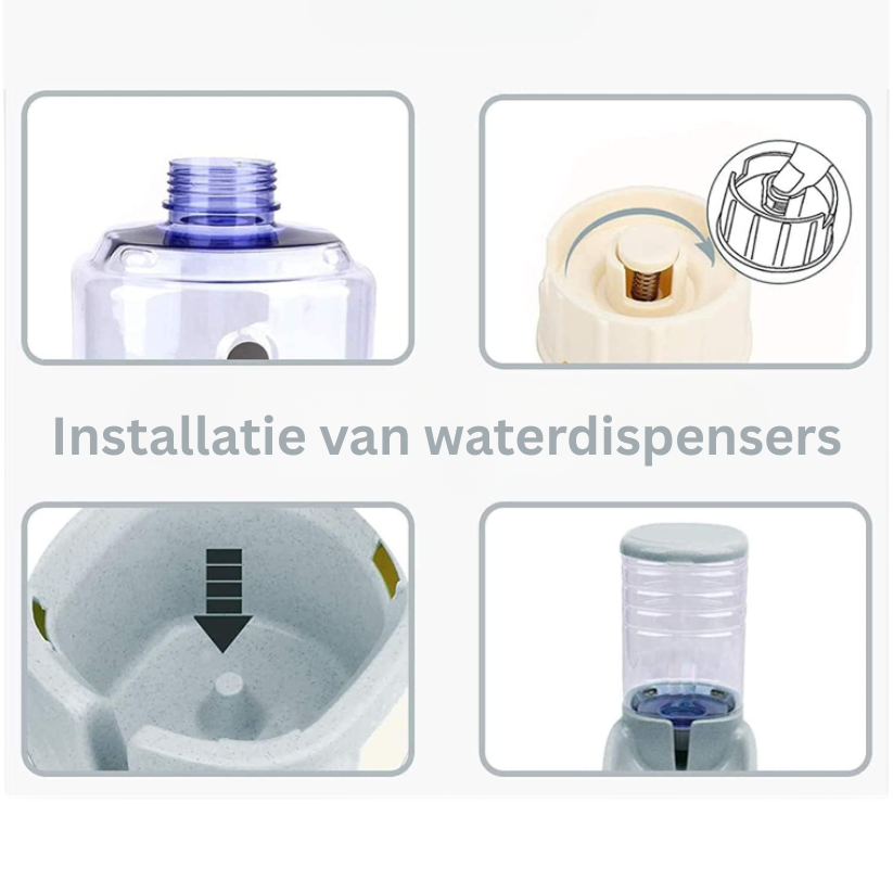 PawFeast Voedingsstation | Automatische Voer- en Waterdispenser voor Katten en Honden