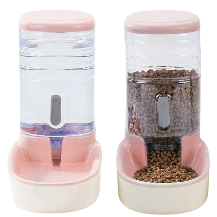 PawFeast Voedingsstation | Automatische Voer- en Waterdispenser voor Katten en Honden