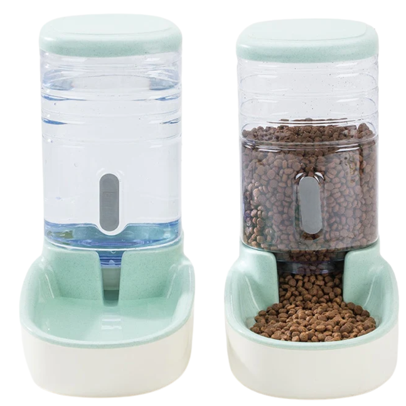PawFeast Voedingsstation | Automatische Voer- en Waterdispenser voor Katten en Honden