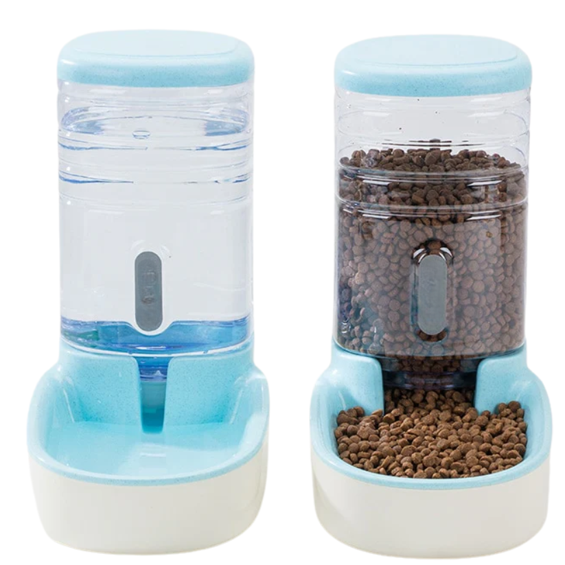 PawFeast Voedingsstation | Automatische Voer- en Waterdispenser voor Katten en Honden