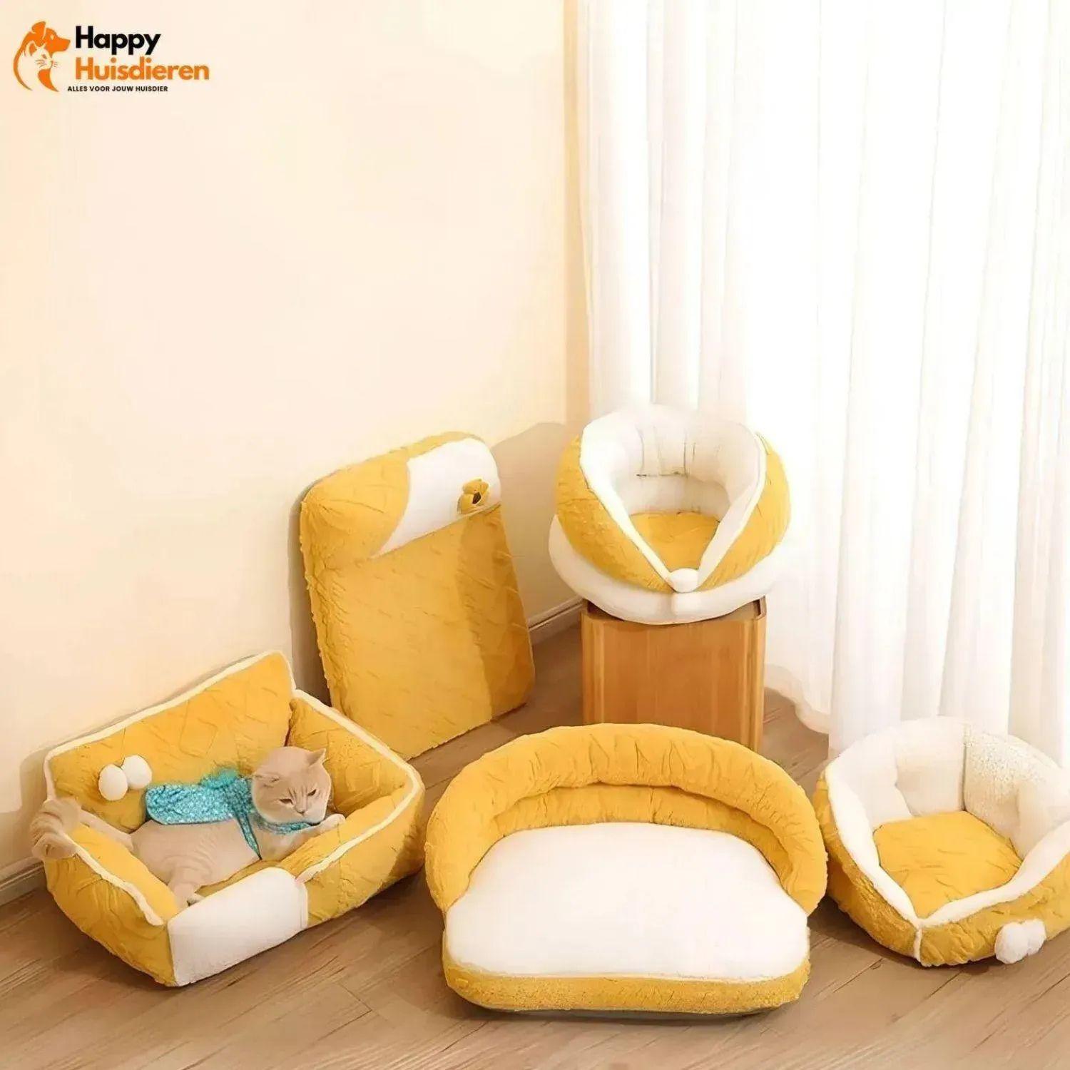 FleeceHaven | Luxe honden- en kattenbed met zachte fleecebekleding