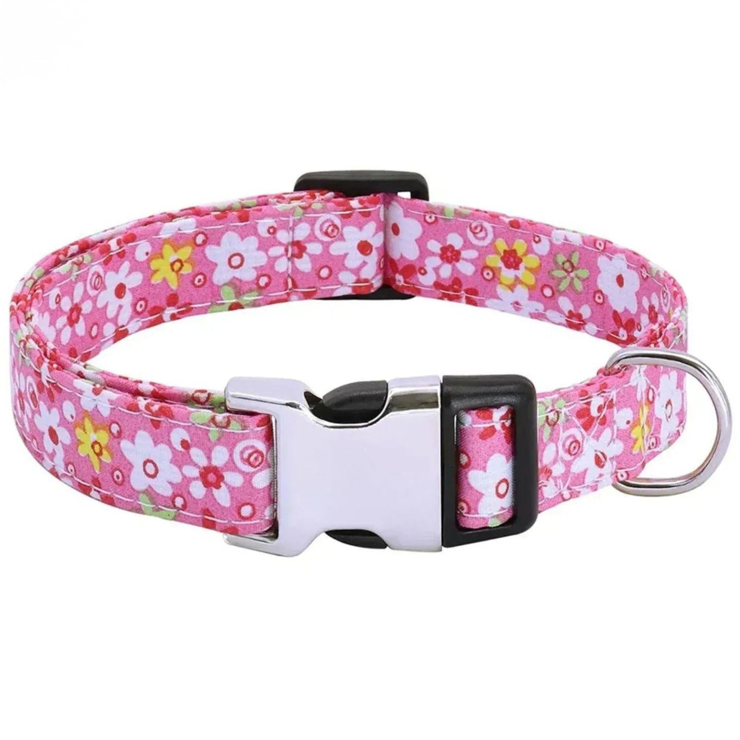 Gepersonaliseerde nylon halsband met snelsluiting. Duurzaam verstelbaar ontwerp voor veiligheid en comfort