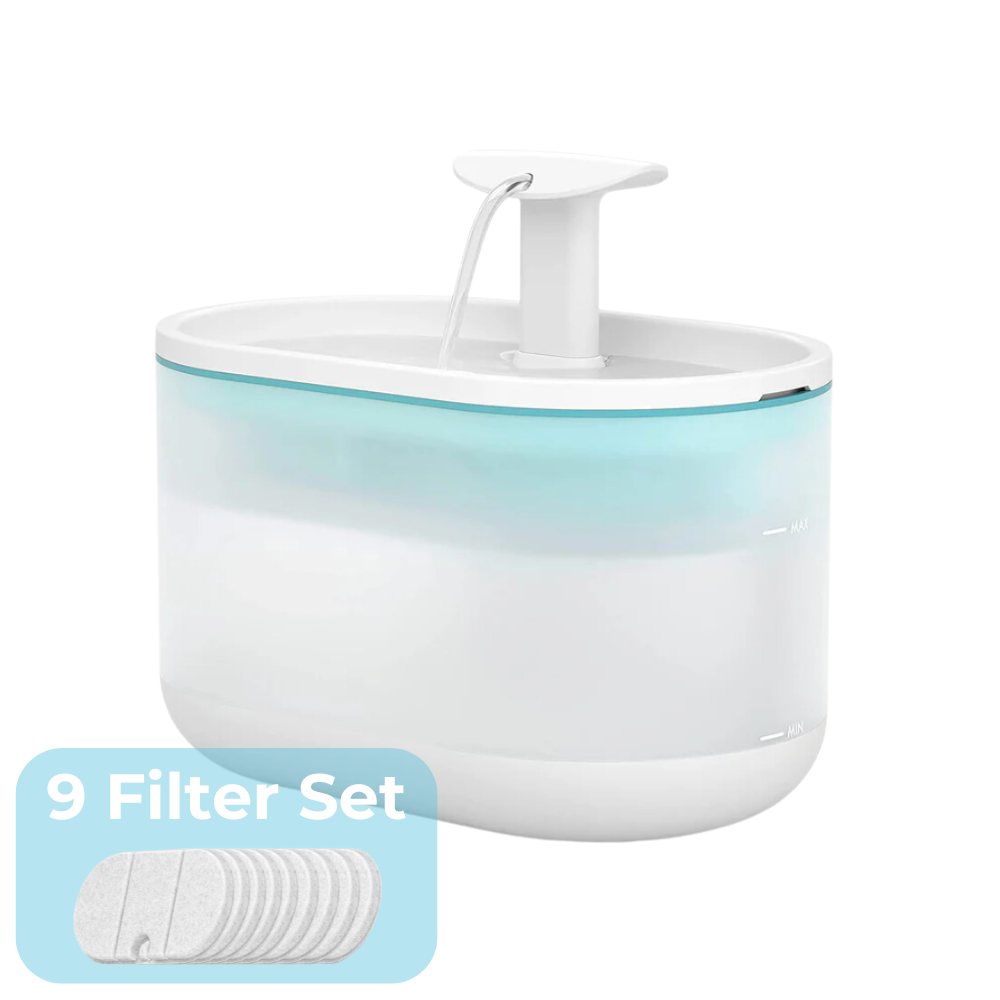 PureDrip | Geruisloze waterfontein met 5-laags filtersysteem voor huisdieren