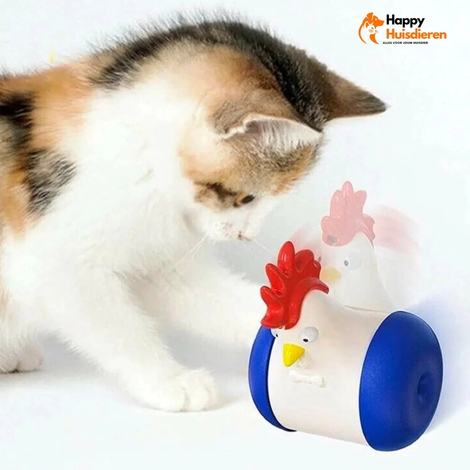 Achtervolg Licht | Interactieve Kattenspeelset met Laser en Beweging – Haantjesontwerp