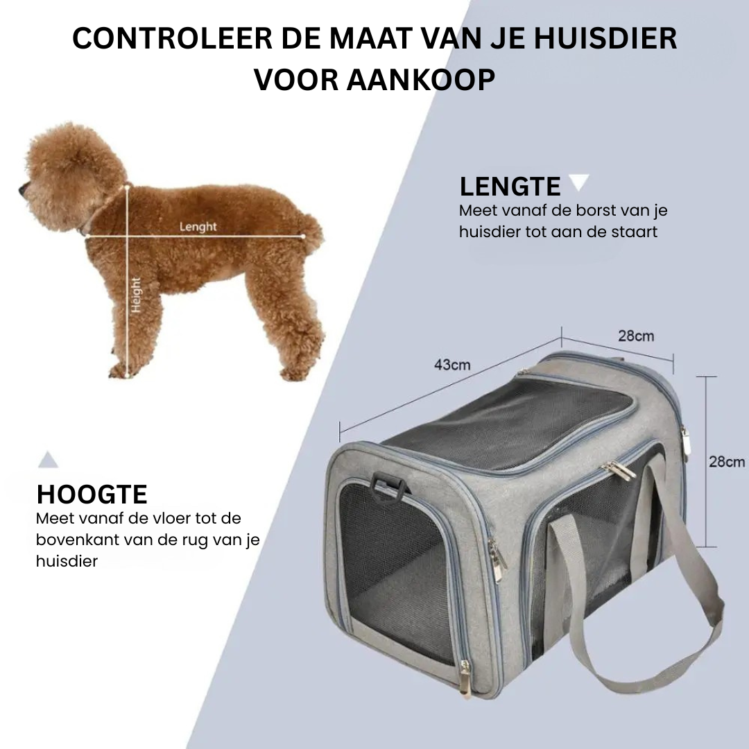 PetVoyager Pack | Huisdieren rugzak waterdicht & vliegtuig goedgekeurd & voor honden en katten