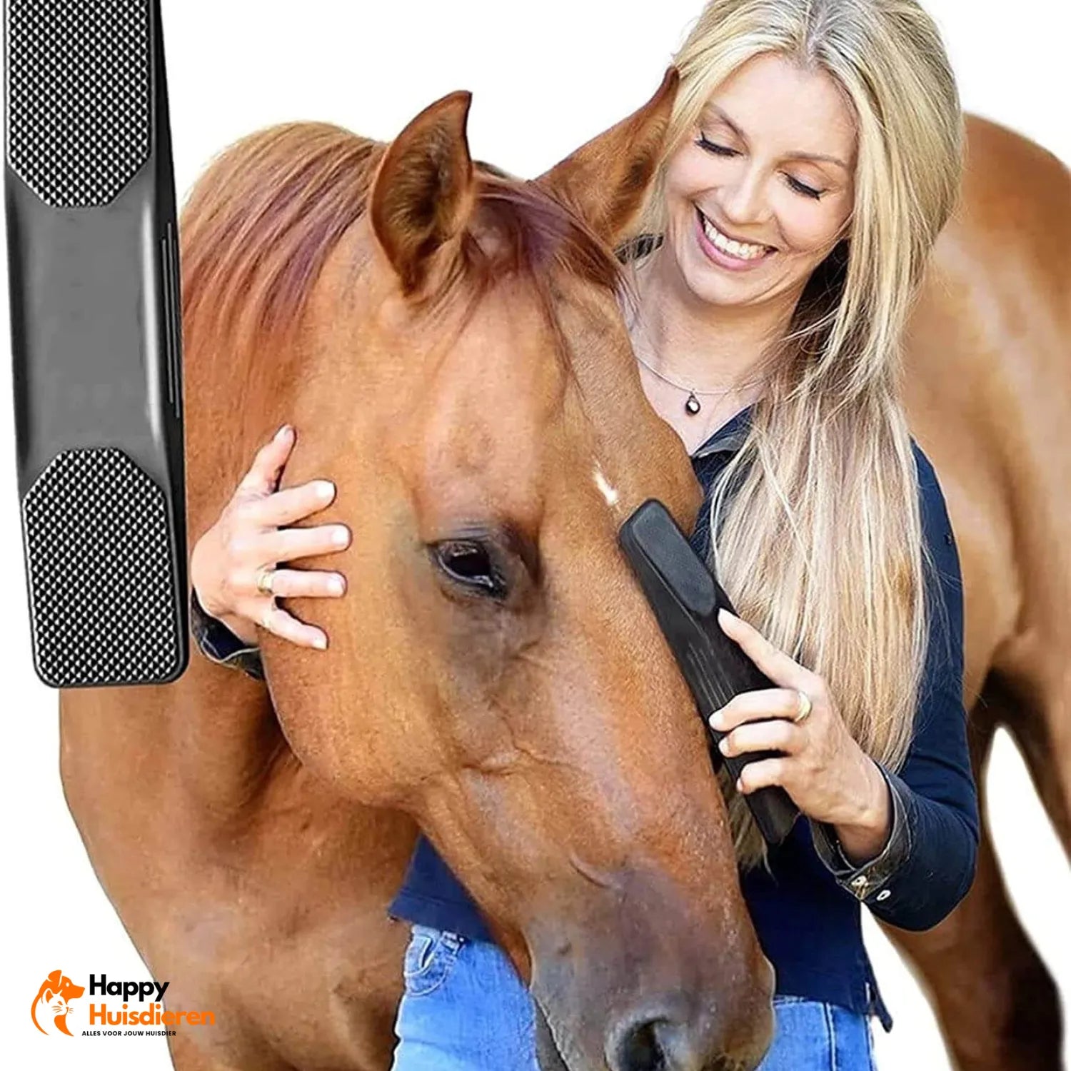 Alles-in-één Paardenborstel | Veelzijdige Borstel voor Grondige Verzorging