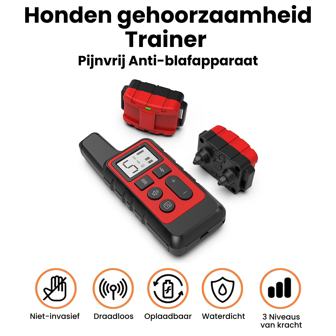 Hondengehoorzaamheid Trainer | Oplaadbare Antiblaf Halsband met Afstandsbediening