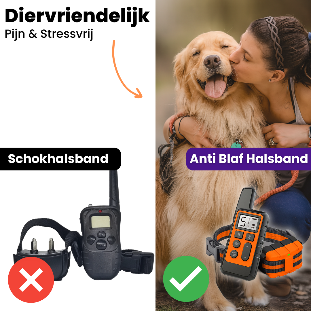 Hondengehoorzaamheid Trainer | Oplaadbare Antiblaf Halsband met Afstandsbediening