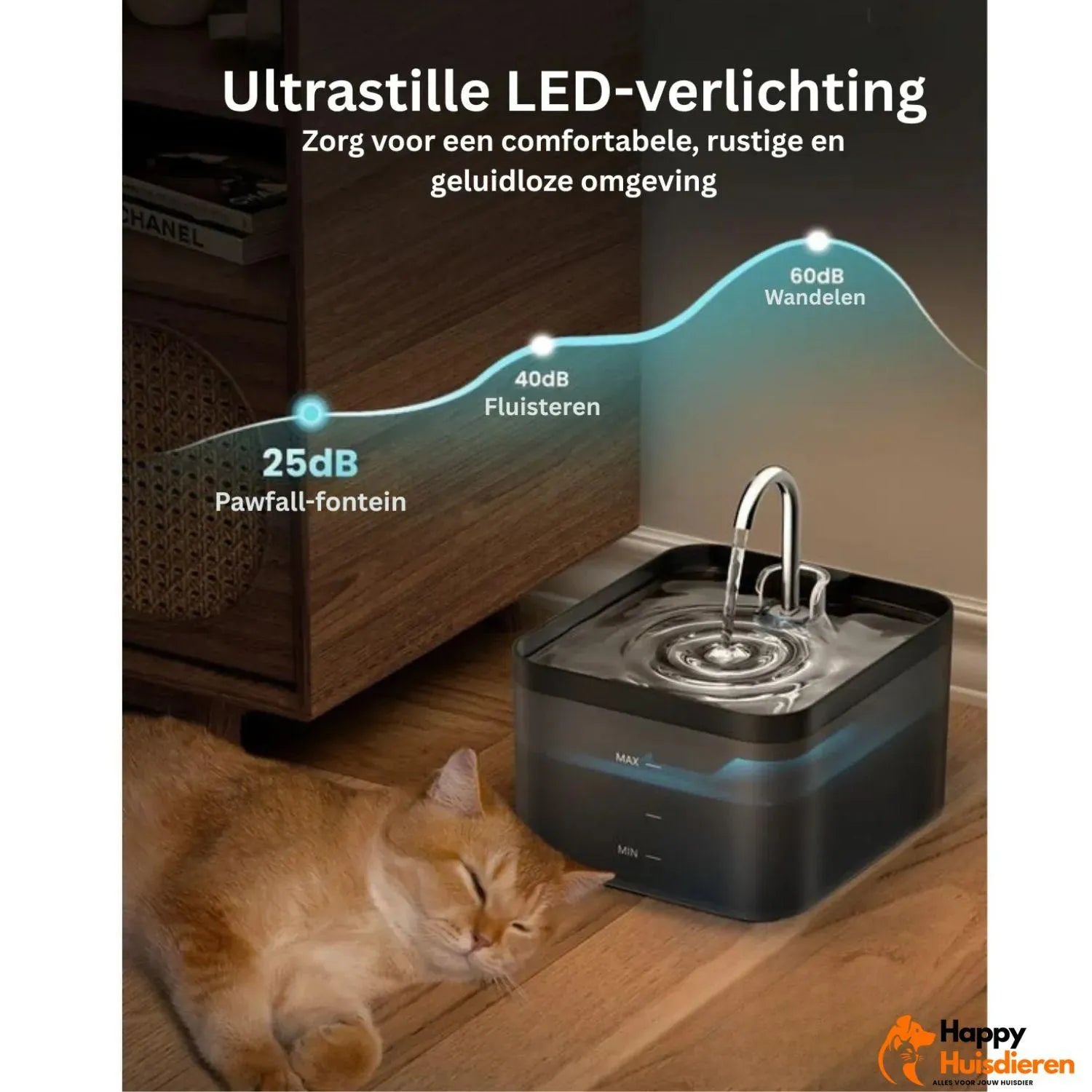 AquaPurr Fontein | Stil Kattenfontein met Koolstoffilter