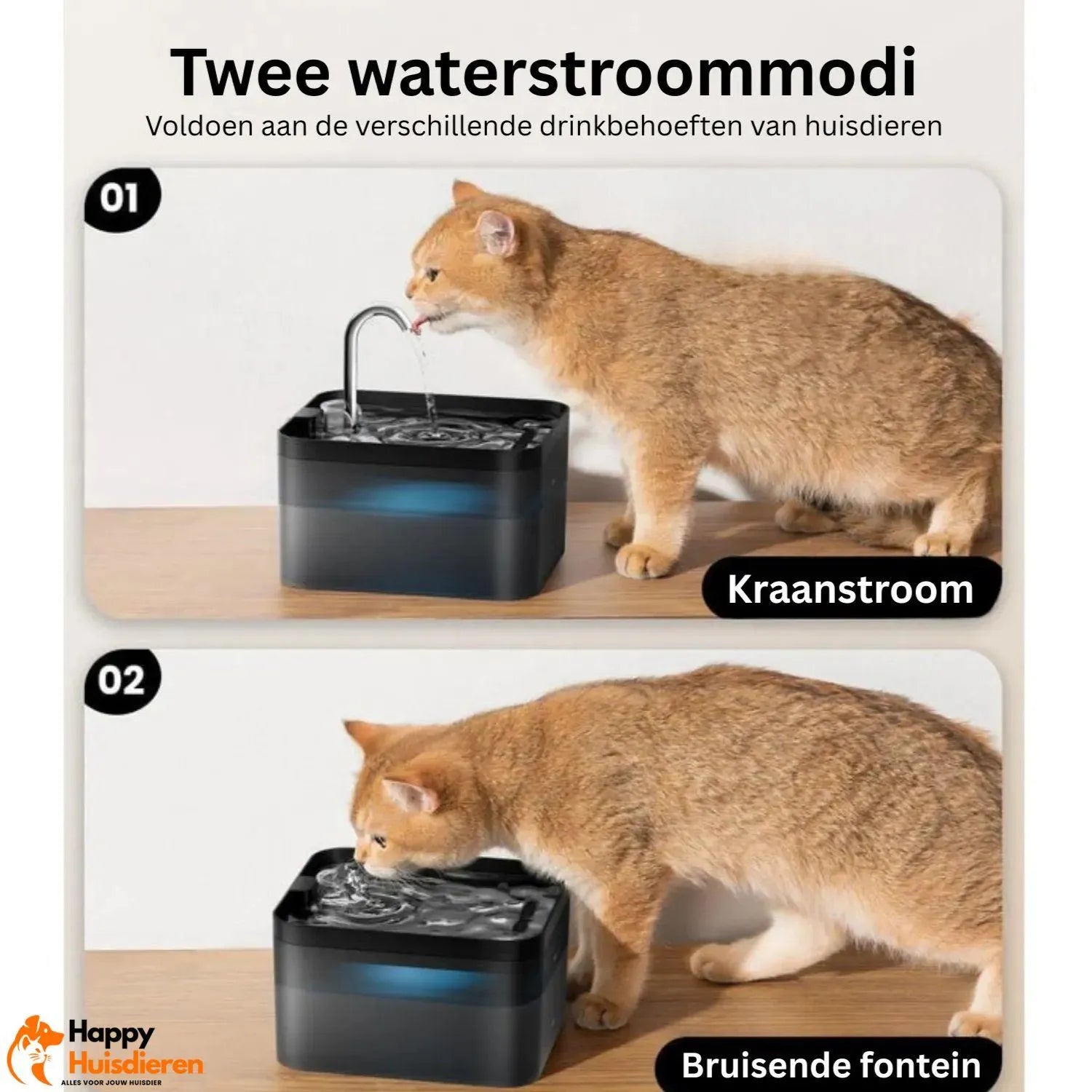 AquaPurr Fontein | Stil Kattenfontein met Koolstoffilter