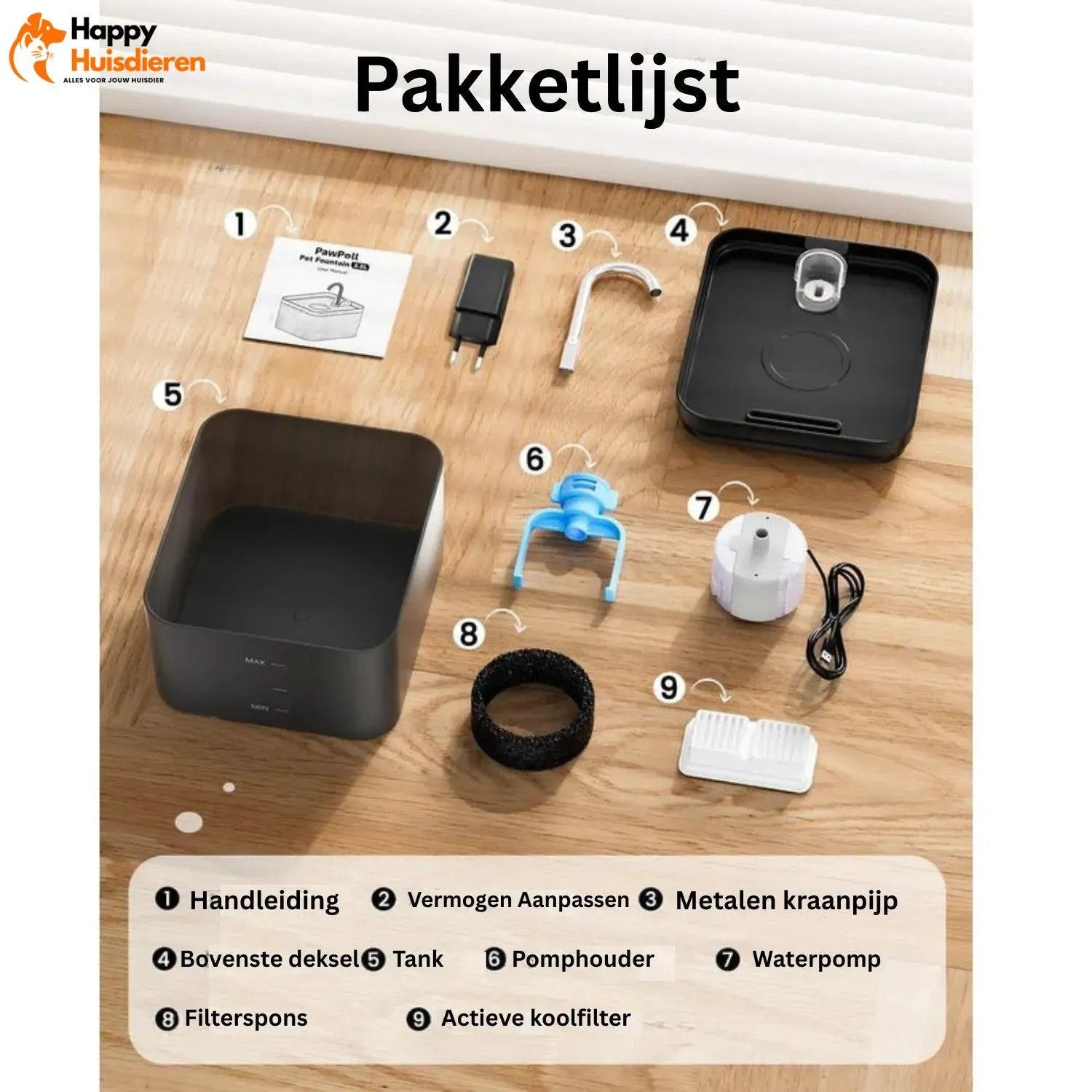 AquaPurr Fontein | Stil Kattenfontein met Koolstoffilter