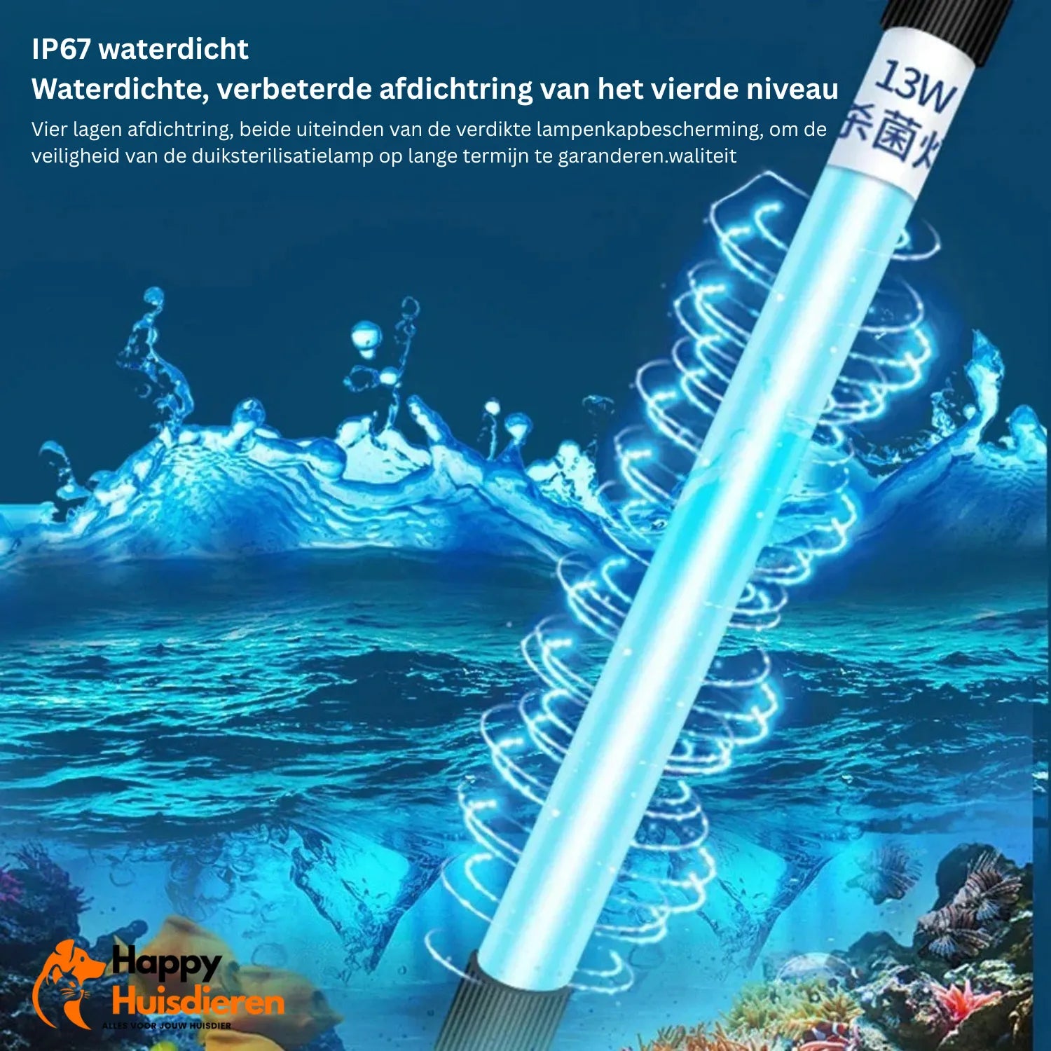AquaZuiver UV | Onderwater Sterilisator voor Helder Water in Vijvers & Aquaria