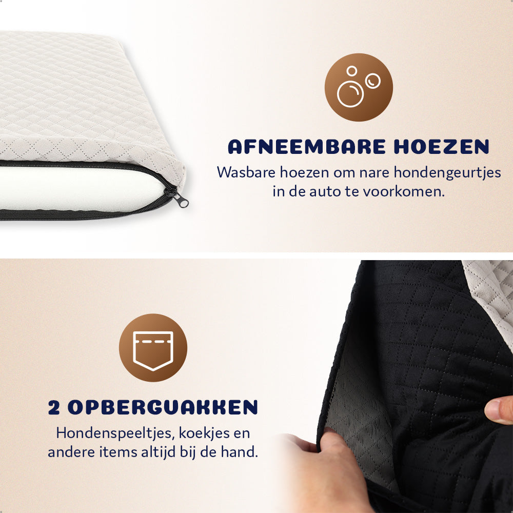 Auto Hondenstoel | Veilig autostoeltje, luxe & wasbaar