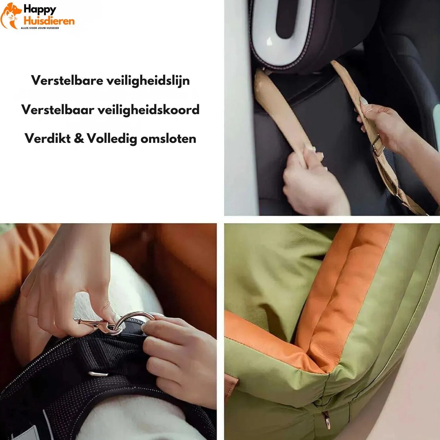 Autobed voor huisdieren | Luxe autostoelverhoger voor honden voor veilig reizen