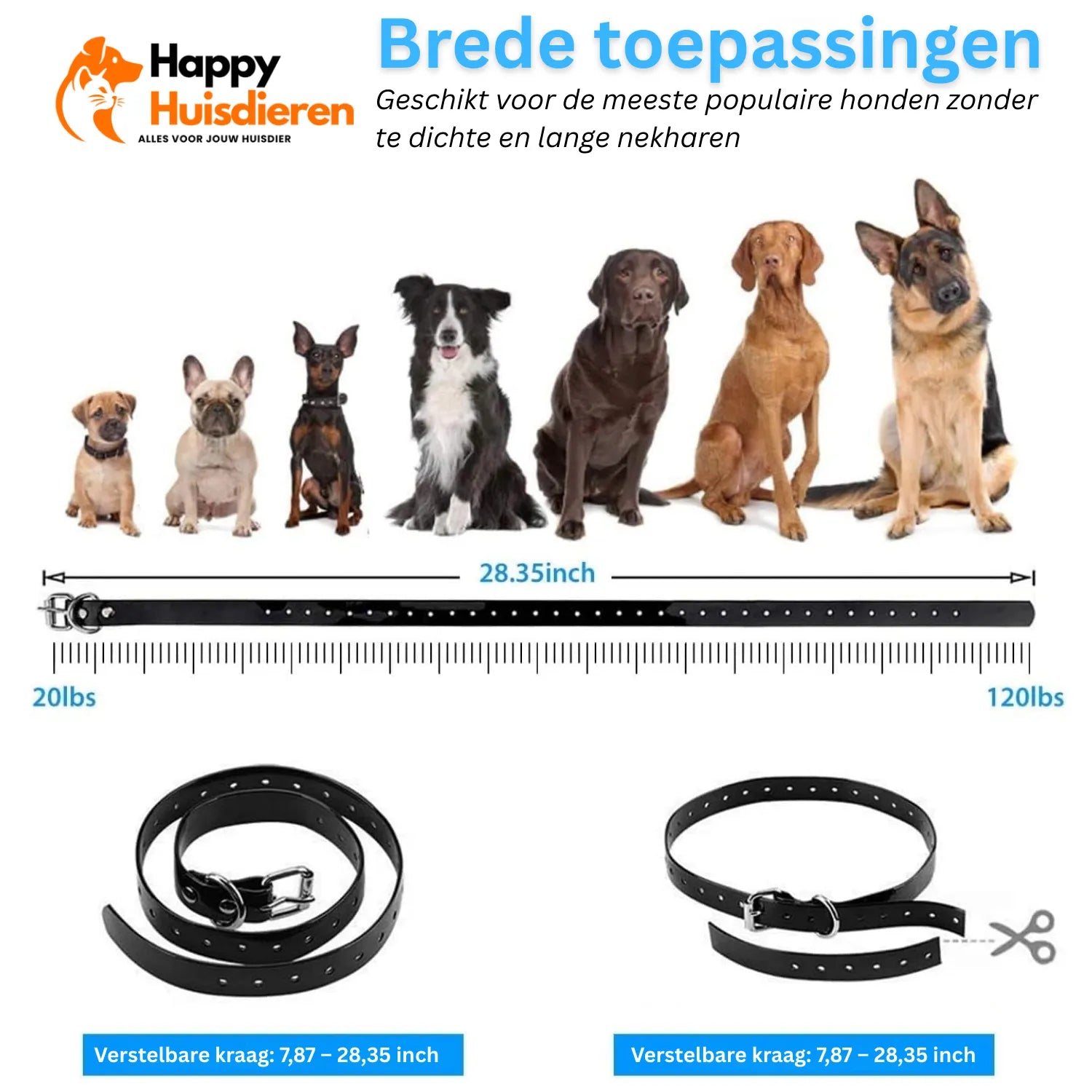 BarkControl Halsband | Hondentraining Halsband met Afstandsbediening, Trillingen & Geluid