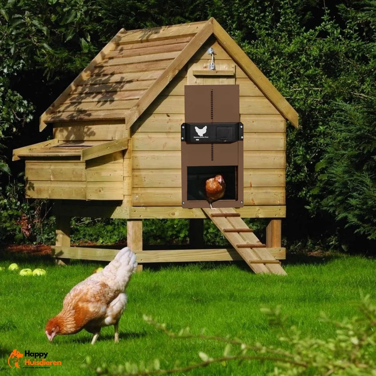 Bertha | Slimme deur met lichtsensor voor kippenhokken – veilig & weerbestendig