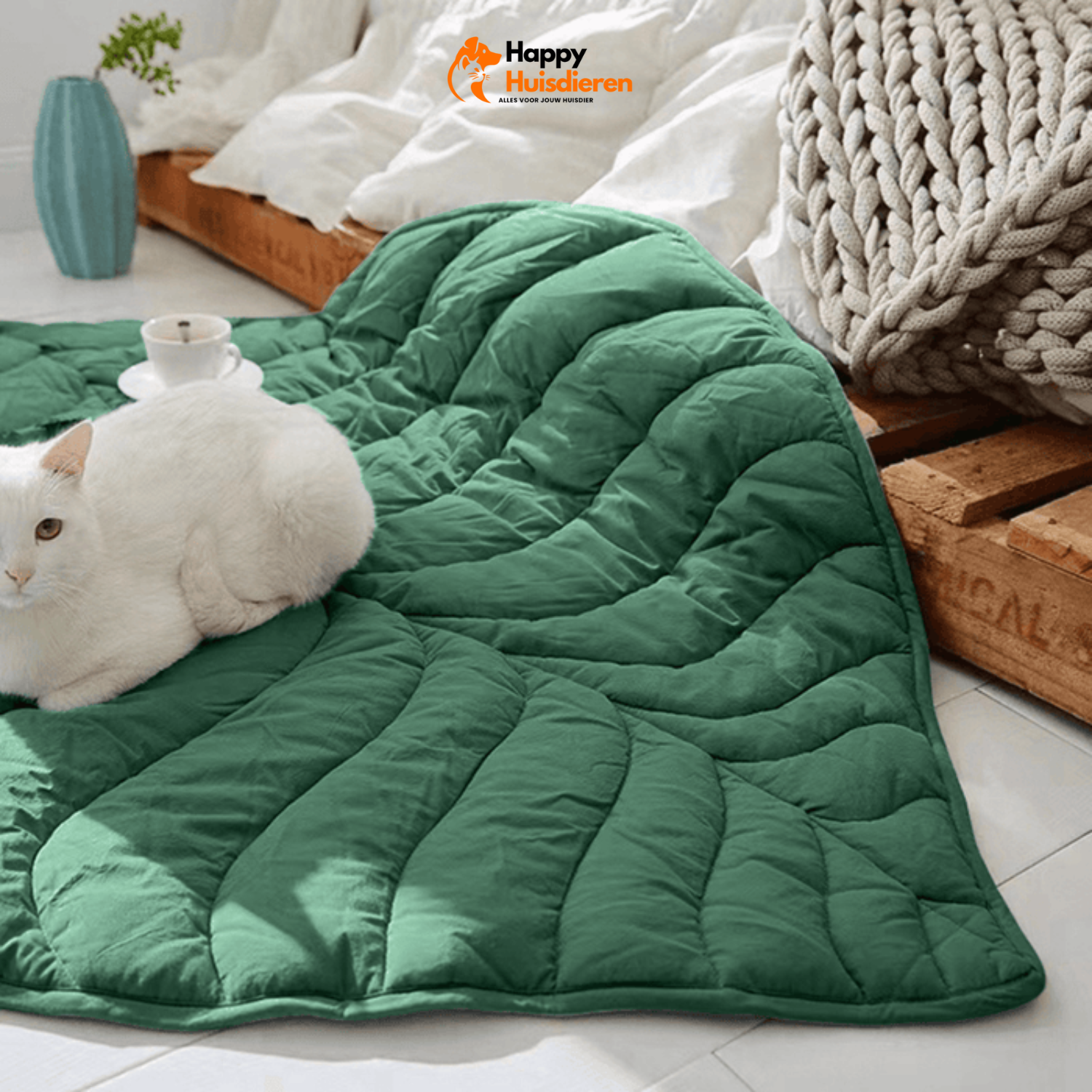 Bladrijke Comfort Mat | Dubbelzijdige Huisdiermat voor Maximaal Comfort