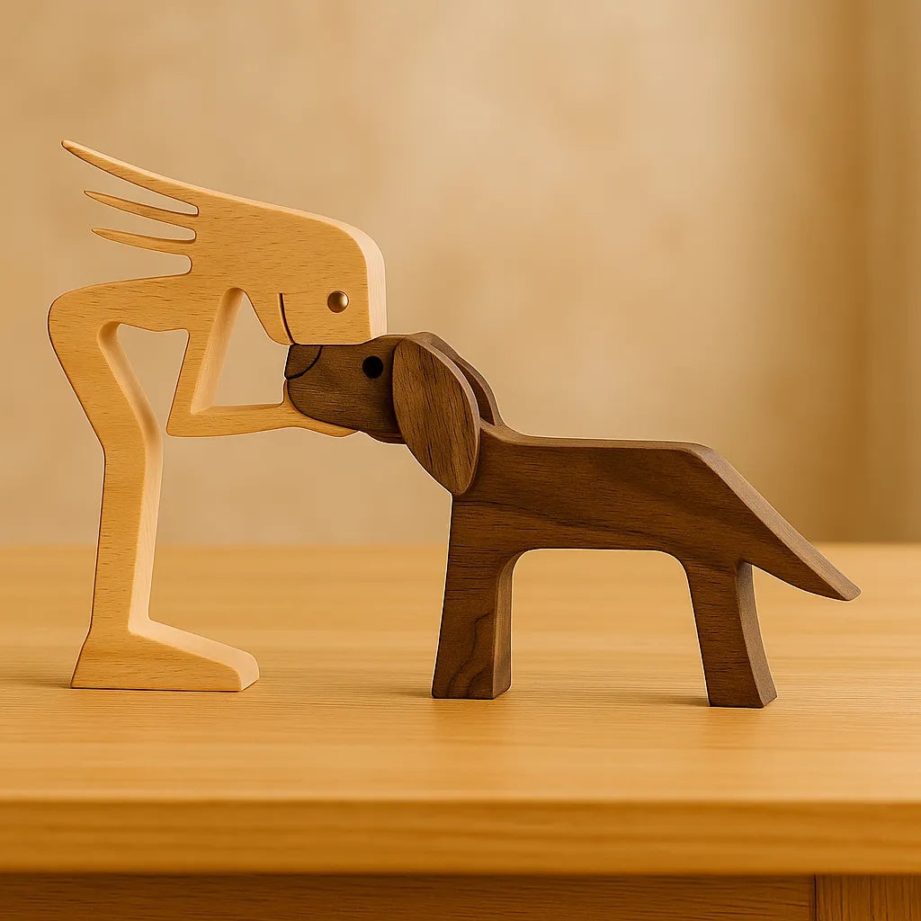 HeartTail | Gepersonaliseerd houten beeldje voor dierenvrienden