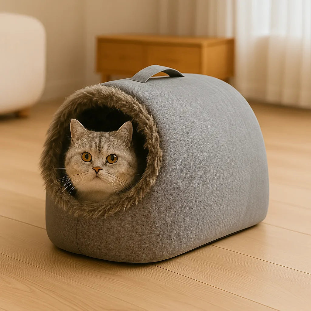 SnuggleNest | Warm en knus kattenbedje dat overal past