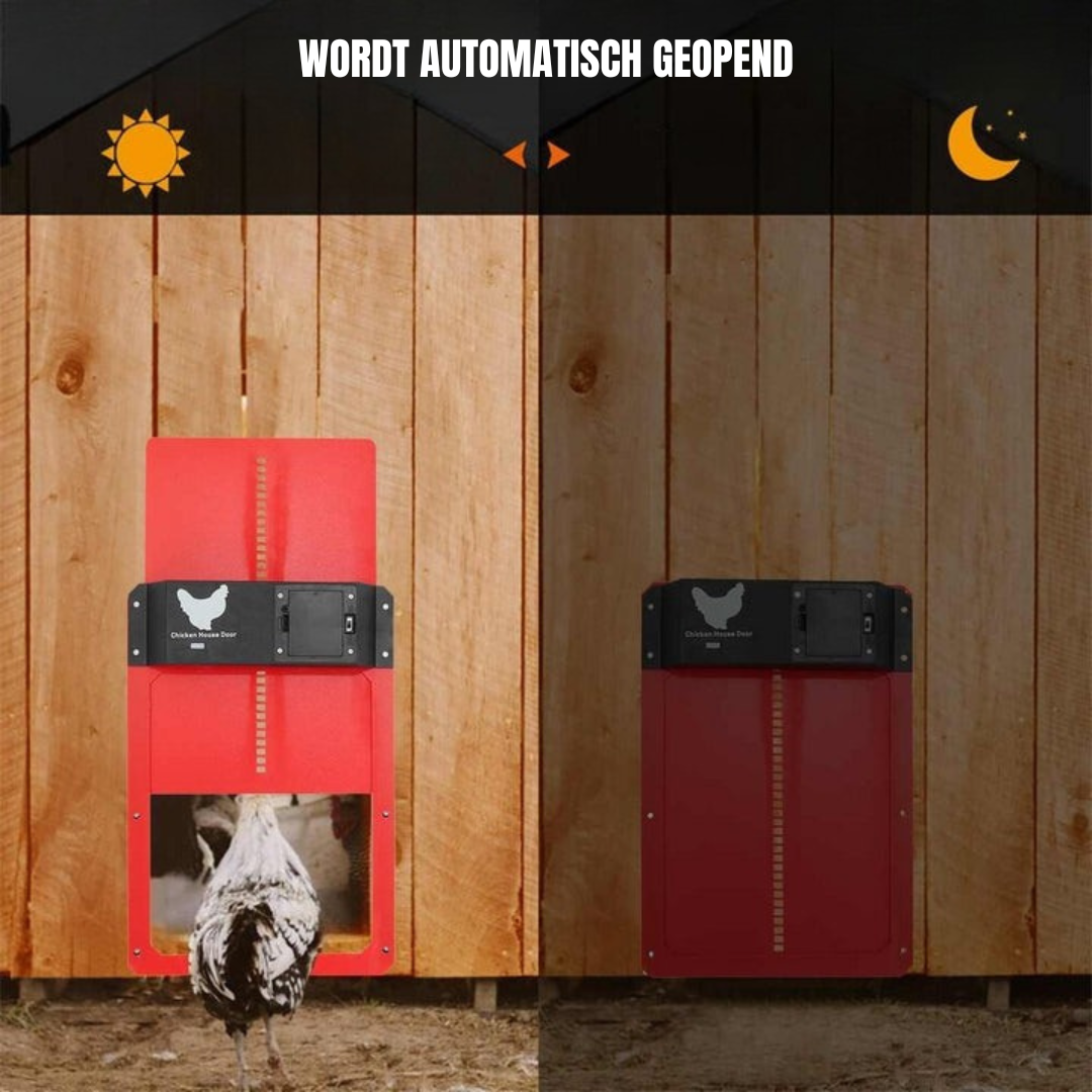 CoopSense | Automatisch kippenluik met timer & lichtsensor