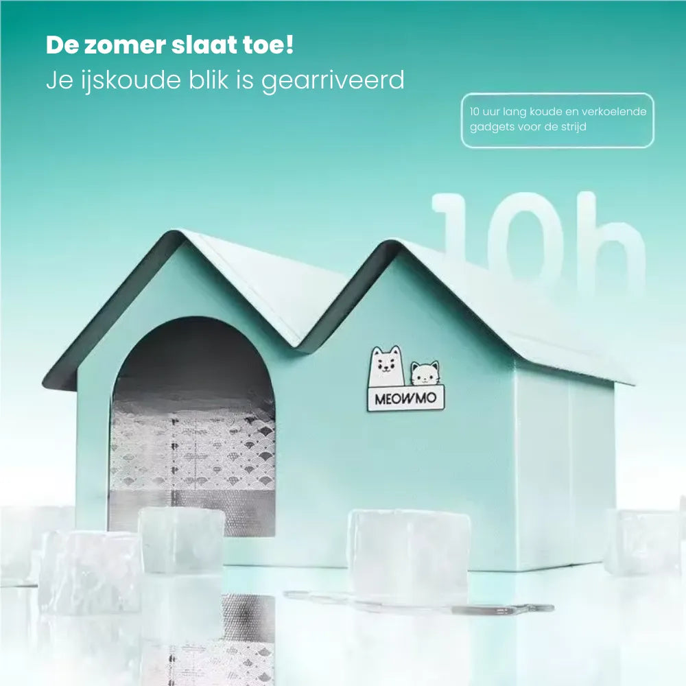 BreezeDen | Koelhuis hond - verkoelend hondenhok ventilerend