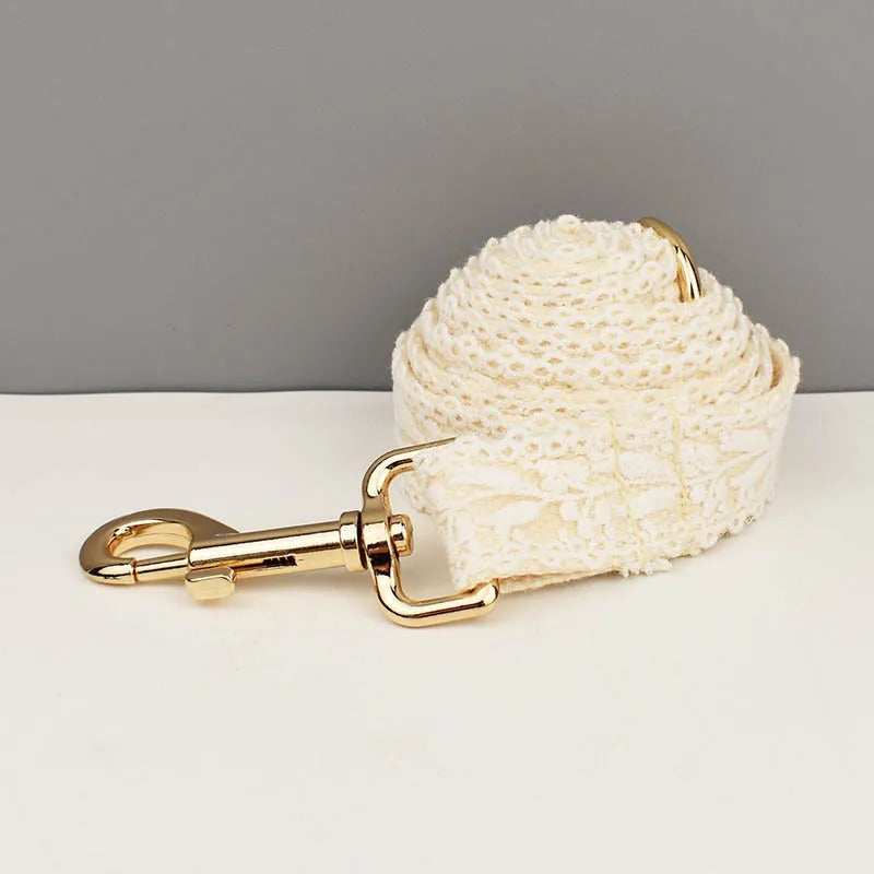 BridalPaw Halsband & Riem | Gepersonaliseerde Huwelijksset voor Honden