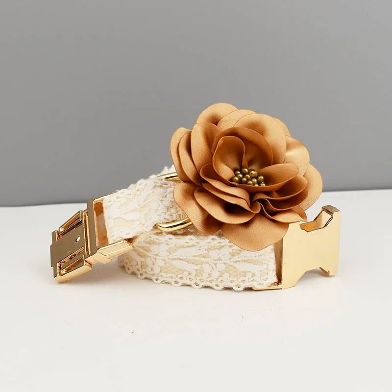 BridalPaw Halsband & Riem | Gepersonaliseerde Huwelijksset voor Honden