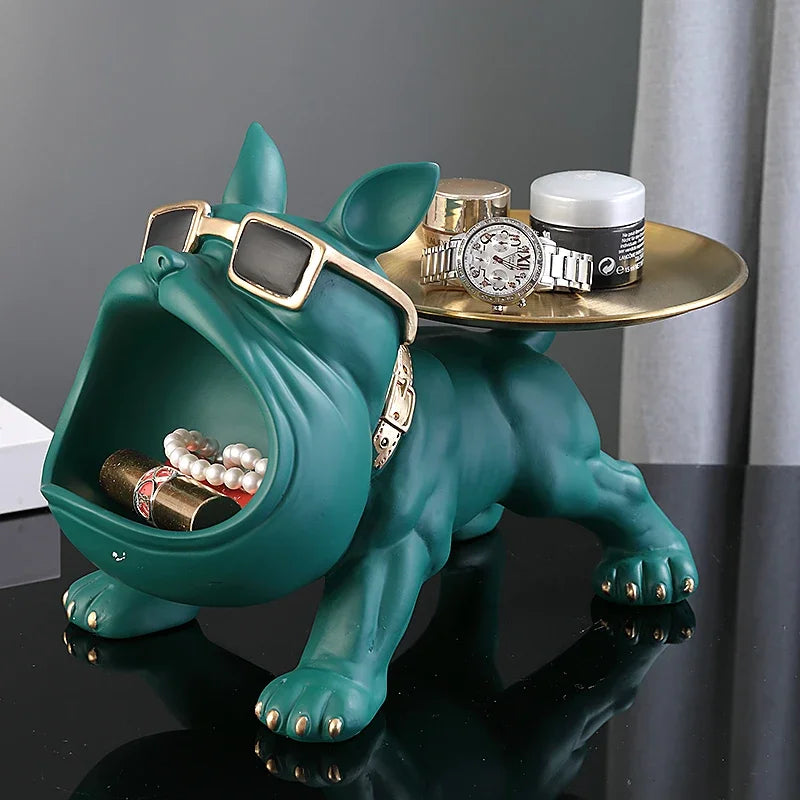 Bulldog BuddyBox | Bulldog beeldje met opbergvak, 30 cm