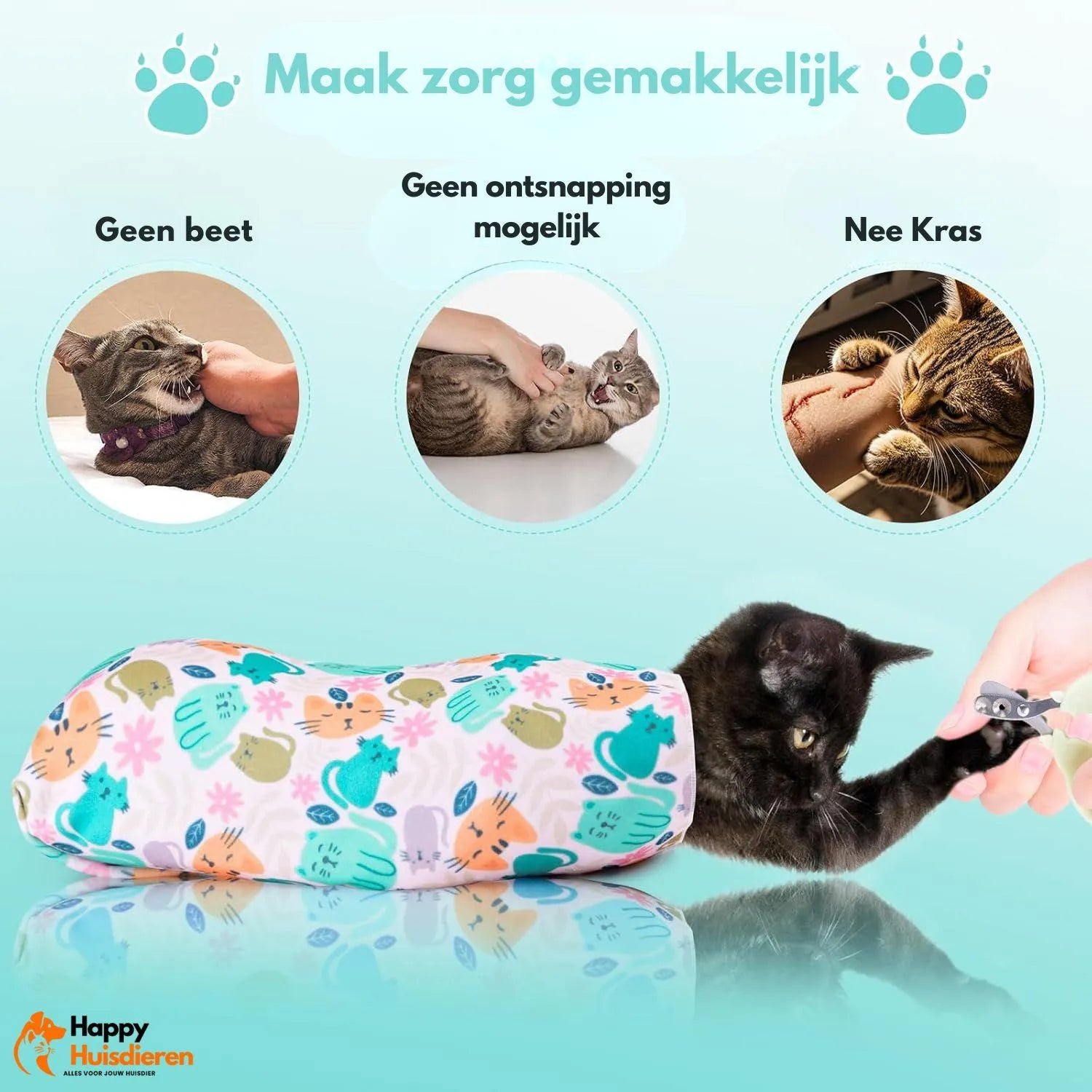 CalmiWrap | Rustgevende wikkel voor katten – veilig, zacht & stressvrij