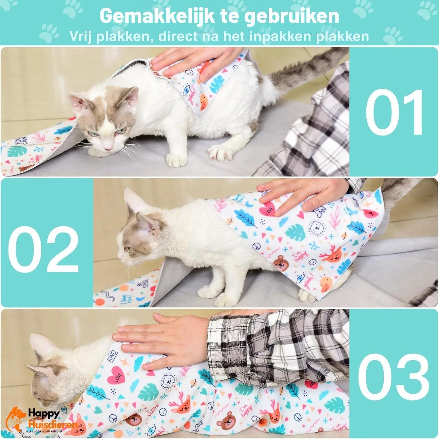 CalmiWrap | Rustgevende wikkel voor katten – veilig, zacht & stressvrij