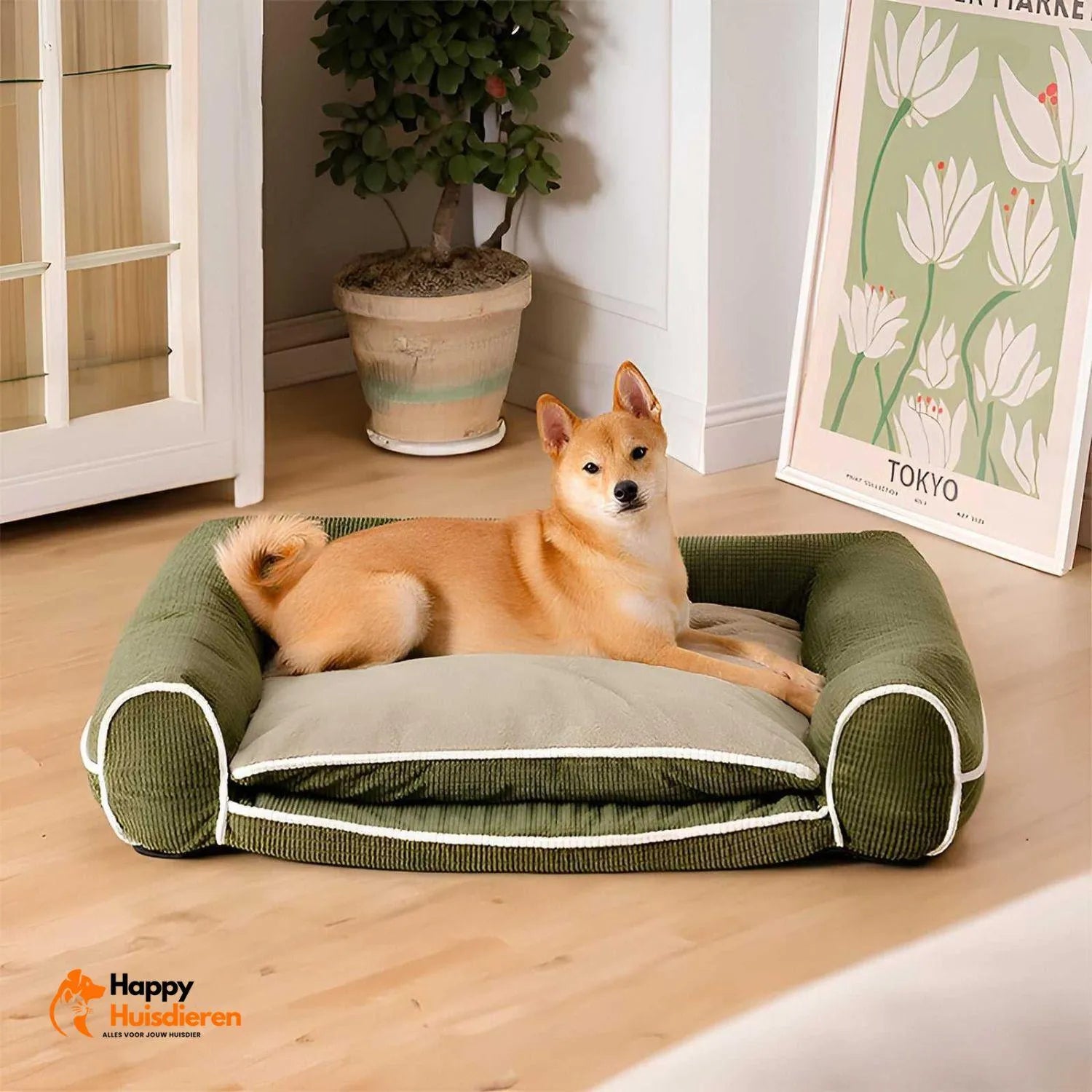 CanineCloud Couch | Flanellen Honden Sofa voor Diepe Ontspanning