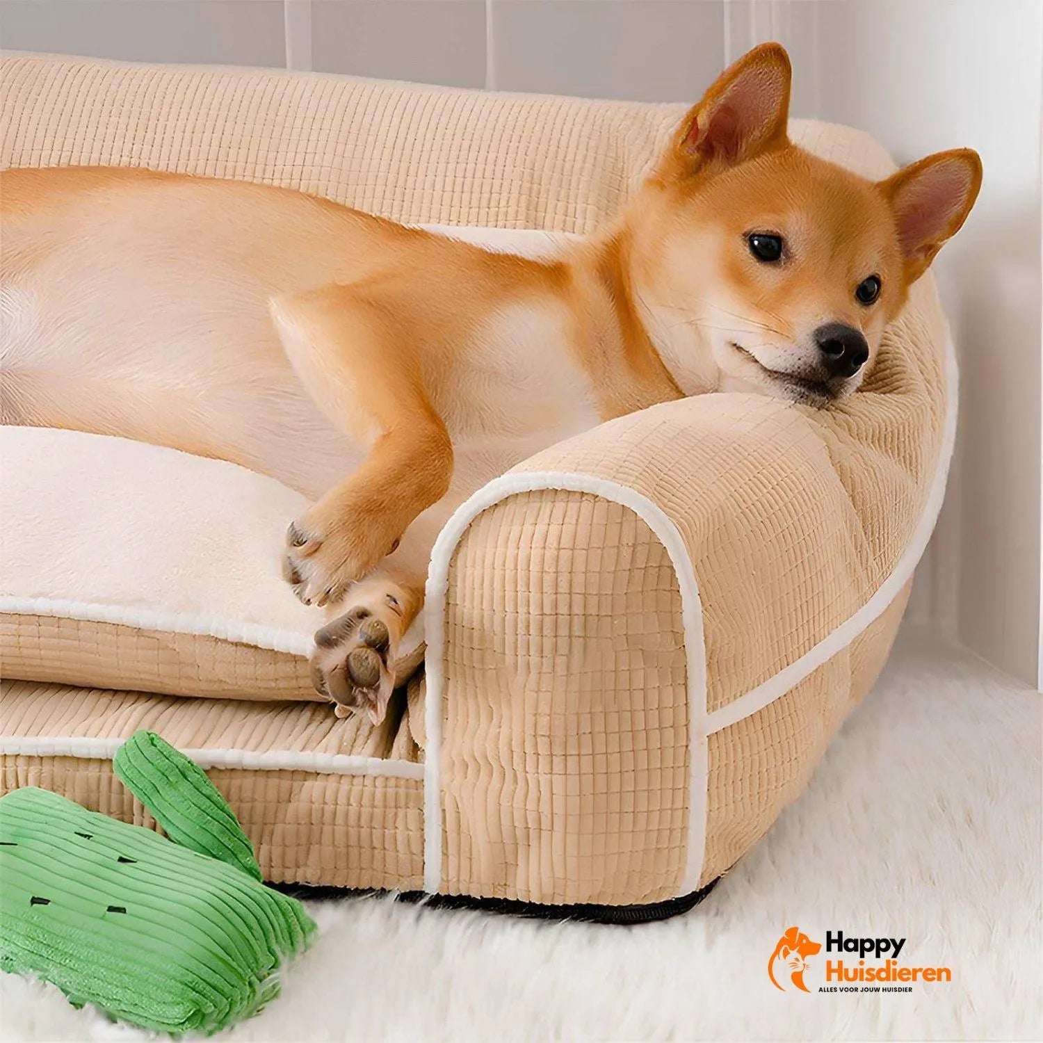 CanineCloud Couch | Flanellen Honden Sofa voor Diepe Ontspanning