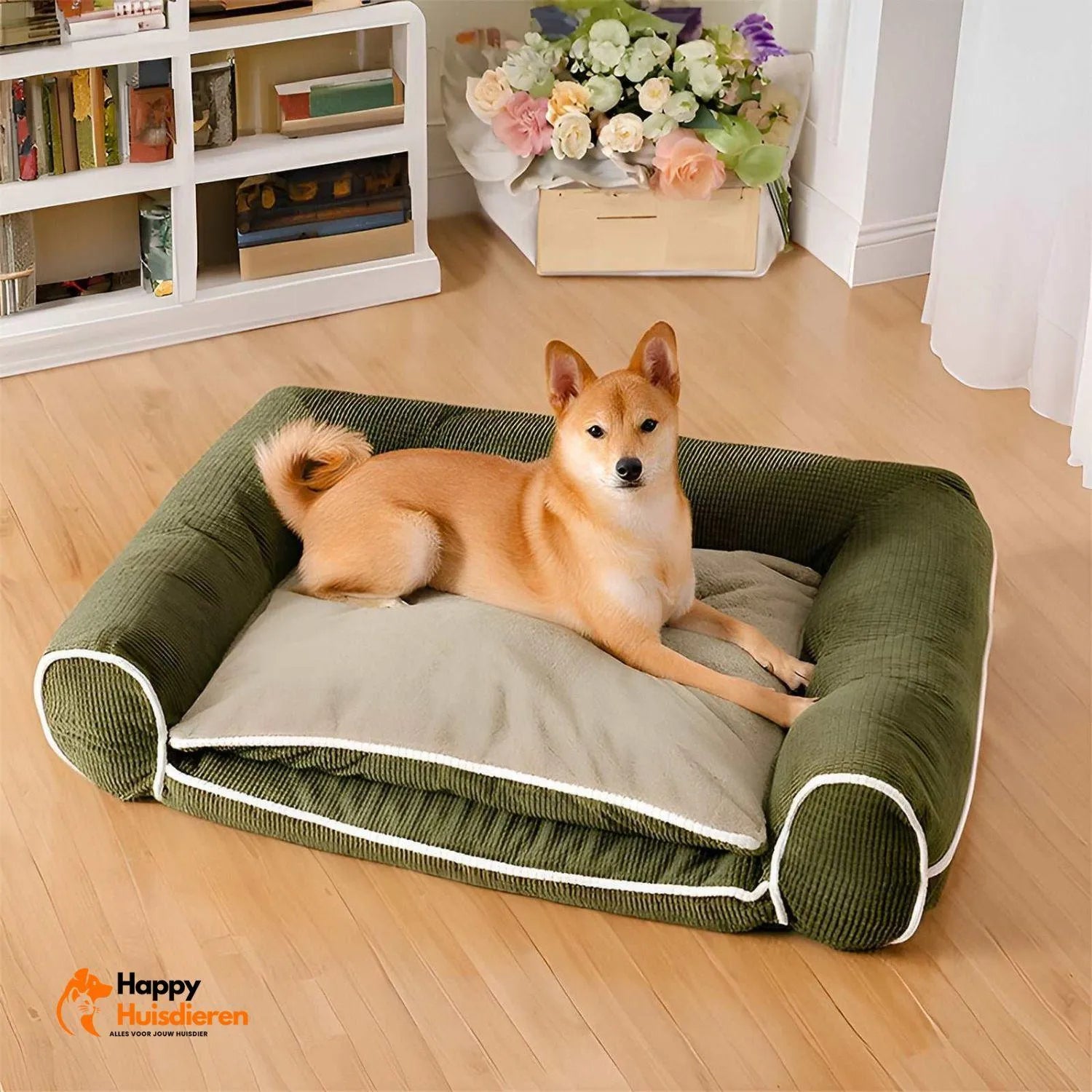 CanineCloud Couch | Flanellen Honden Sofa voor Diepe Ontspanning