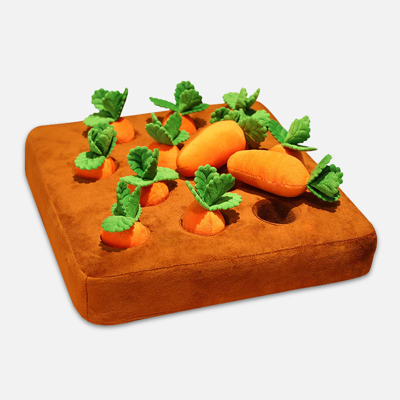 CarrotQuest Garden | Snuffelmat hond interactieve wortel puzzel