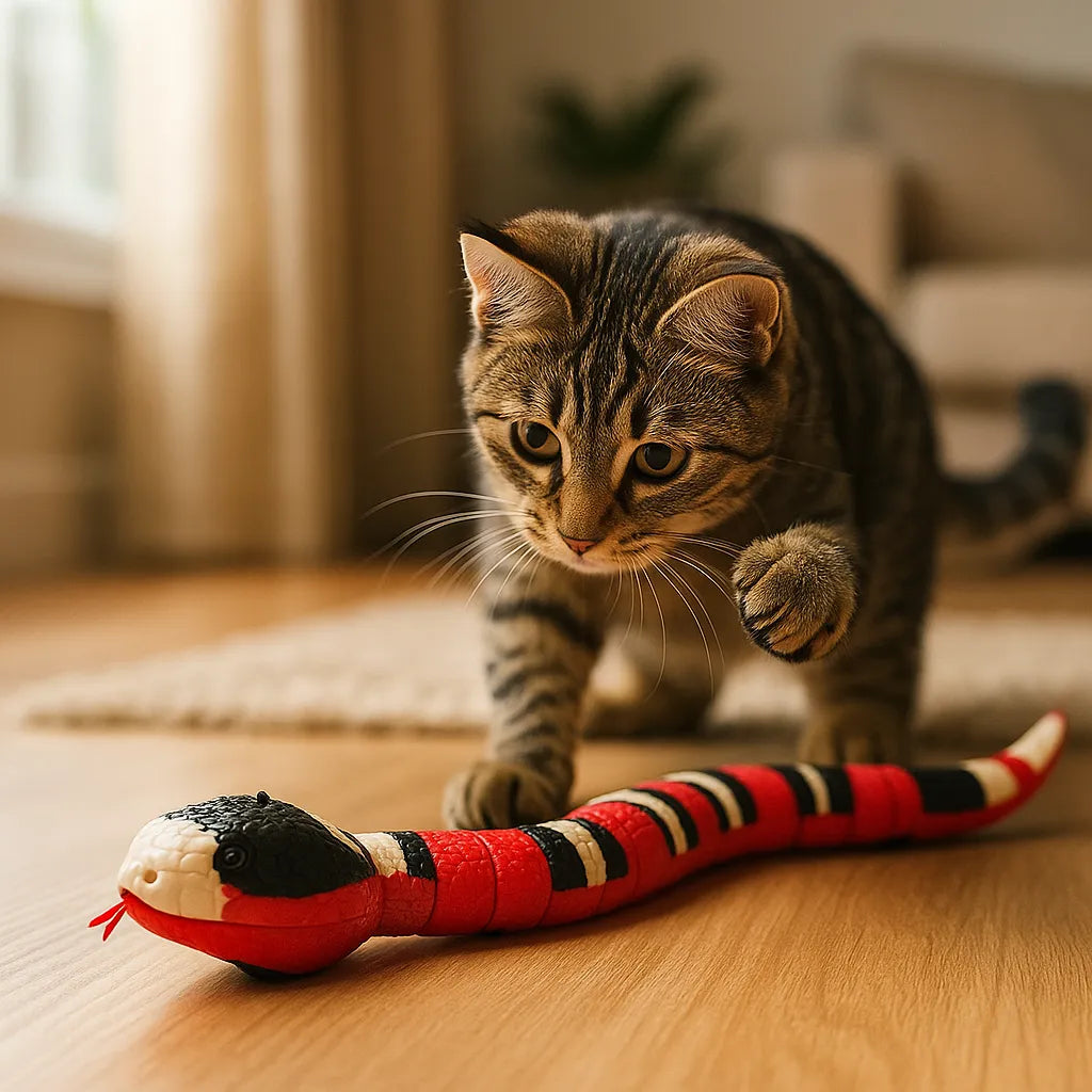 SlitherPlay | Interactief elektronisch speelgoed dat katten urenlang bezighoudt
