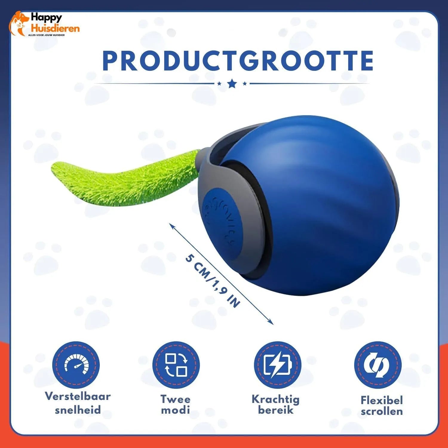 ChaseWhirl | Interactieve kattenbal met bewegende staart & oplaadbare motor