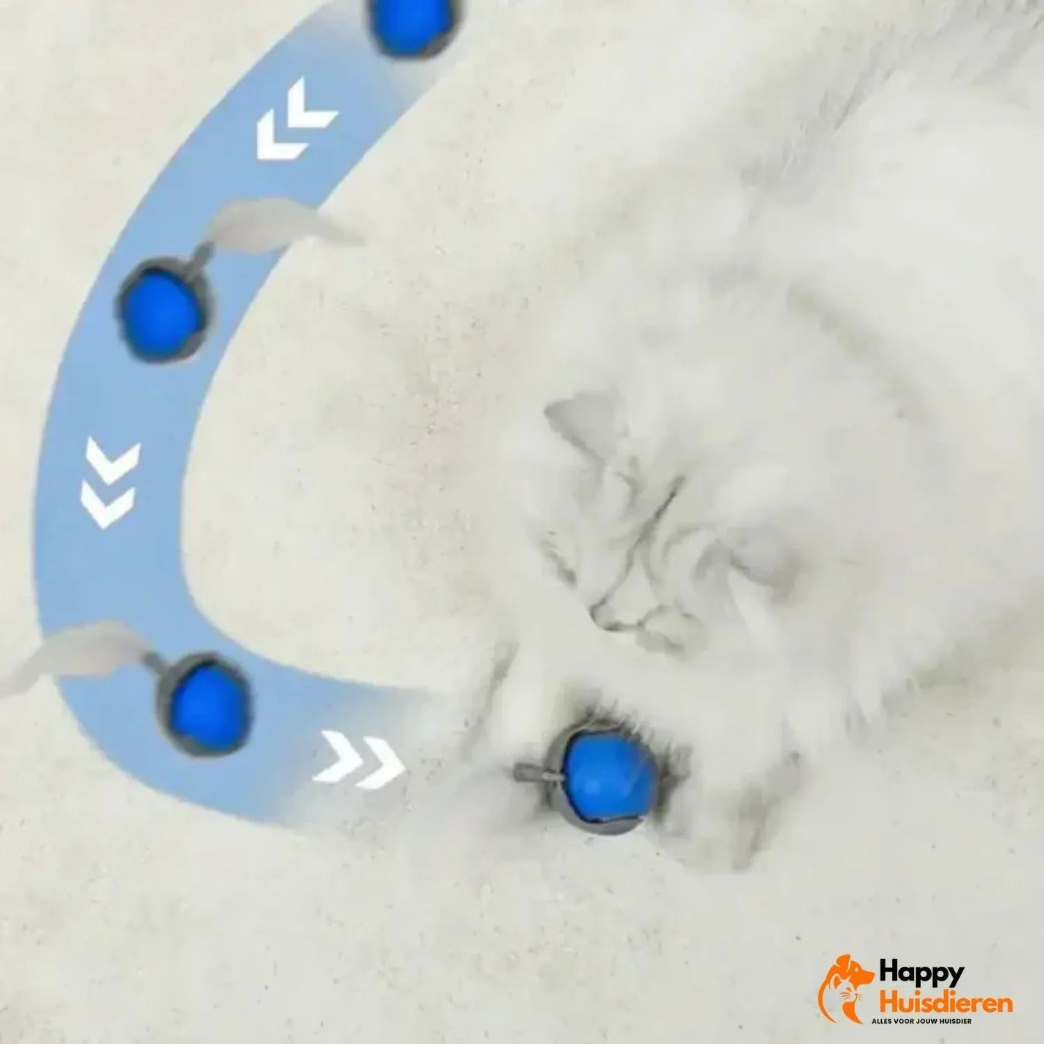 ChaseWhirl | Interactieve kattenbal met bewegende staart & oplaadbare motor