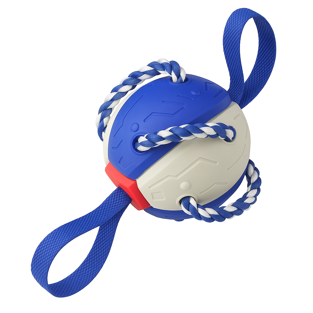 FlexFetch | Duurzame hondenbal met licht, geschikt voor apporteren en kauwen