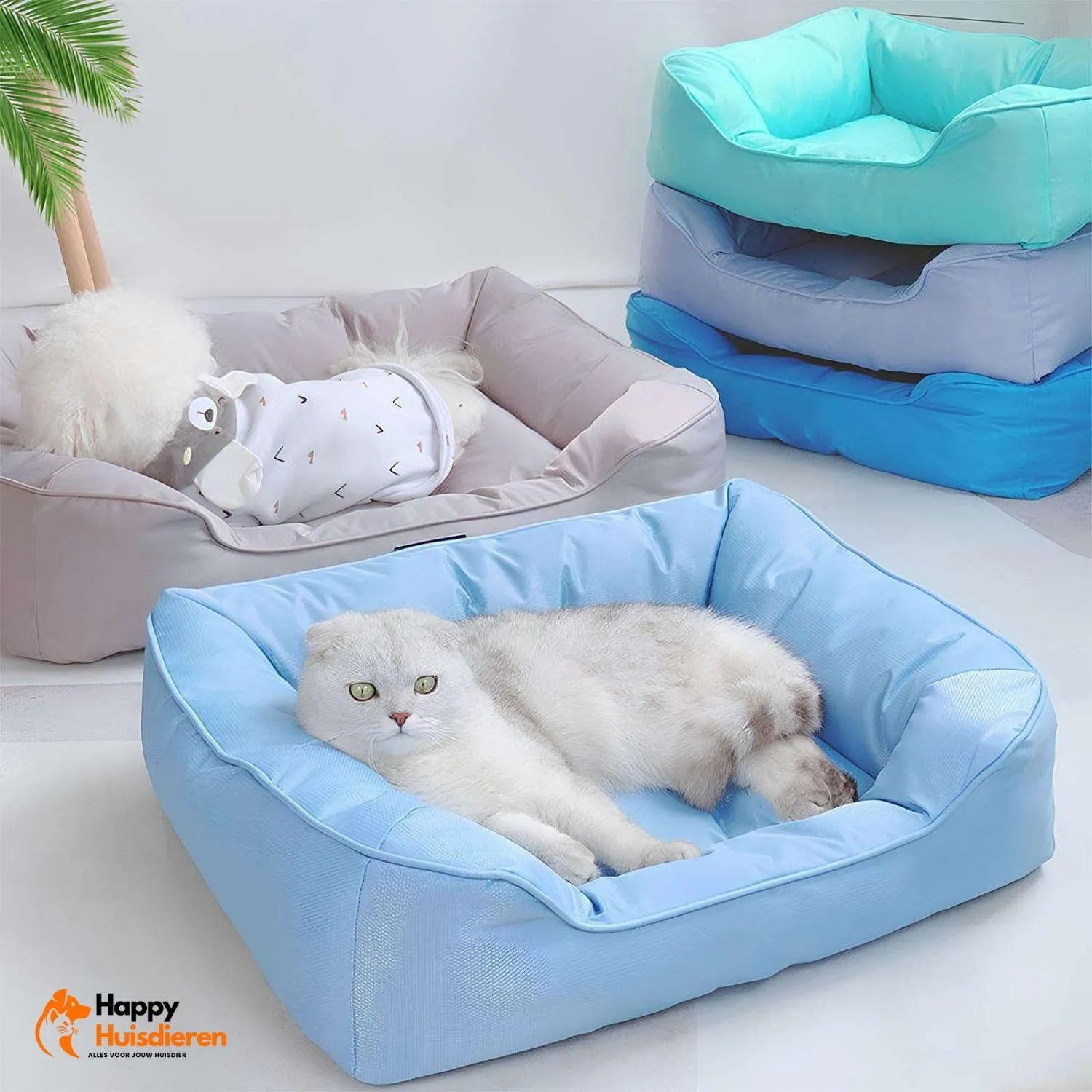 ChillNest | Waterproof Pet Bed voor Koelte en Ondersteuning