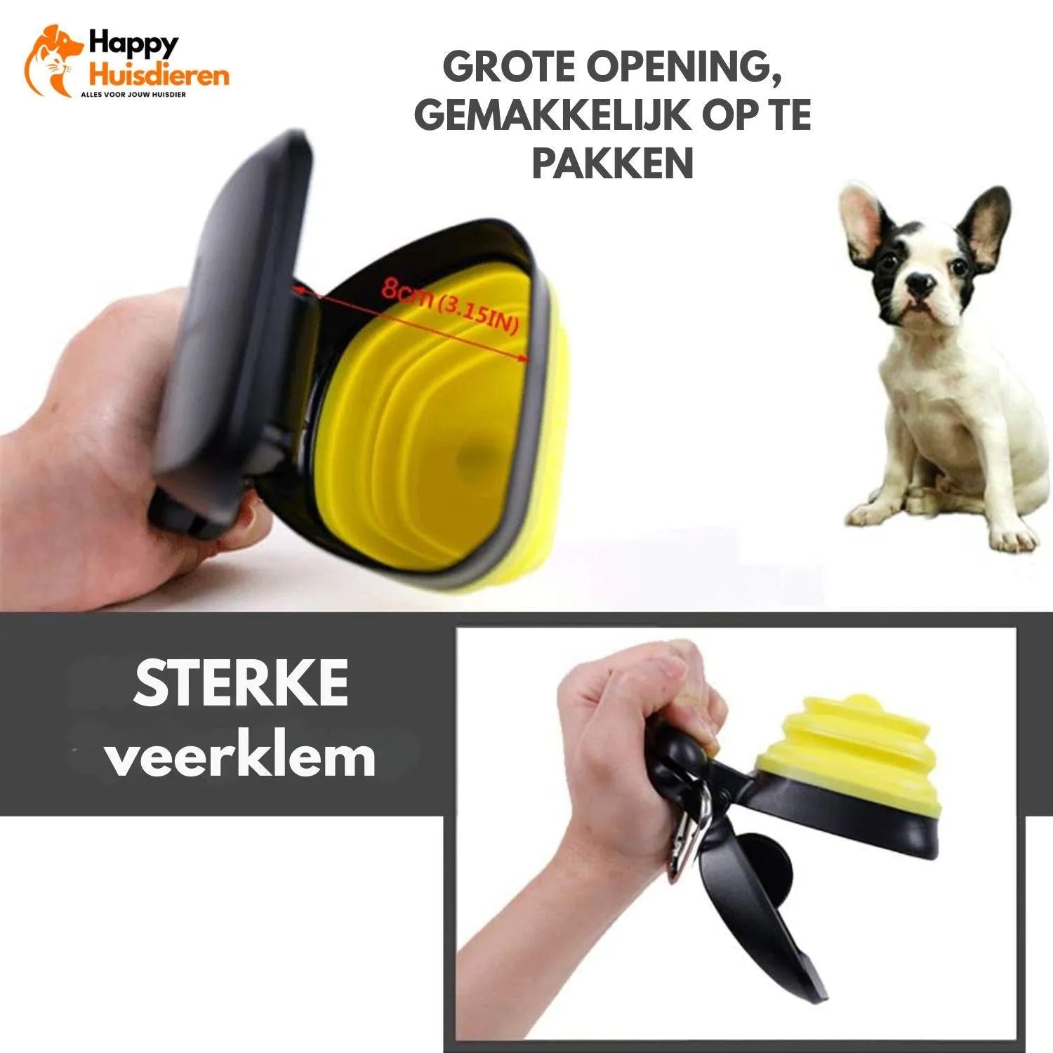 CleanGo Scoop | Draagbare poepschepper met zakdispenser & opvouwbaar ontwerp