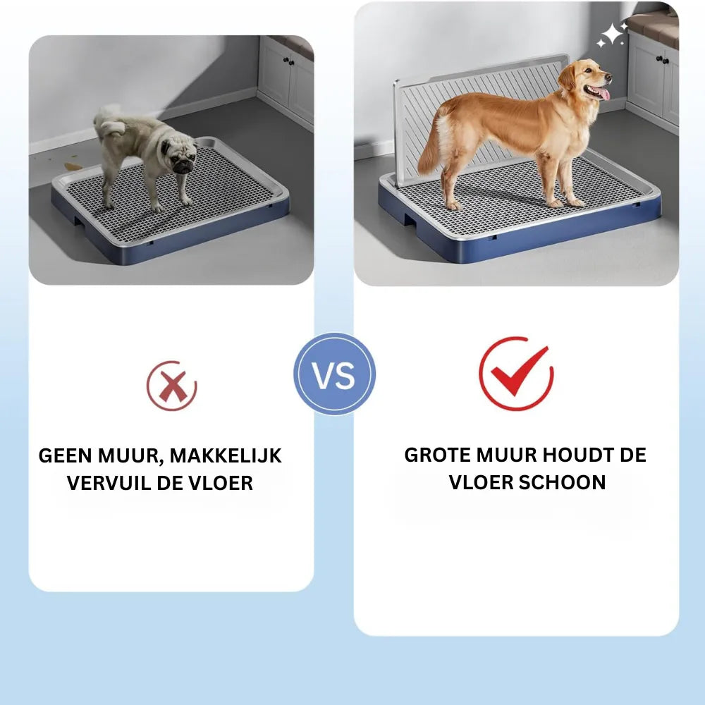 CleanPaw PottyTray | Hygiënisch Hondentoilet met Antislip en Spatbescherming