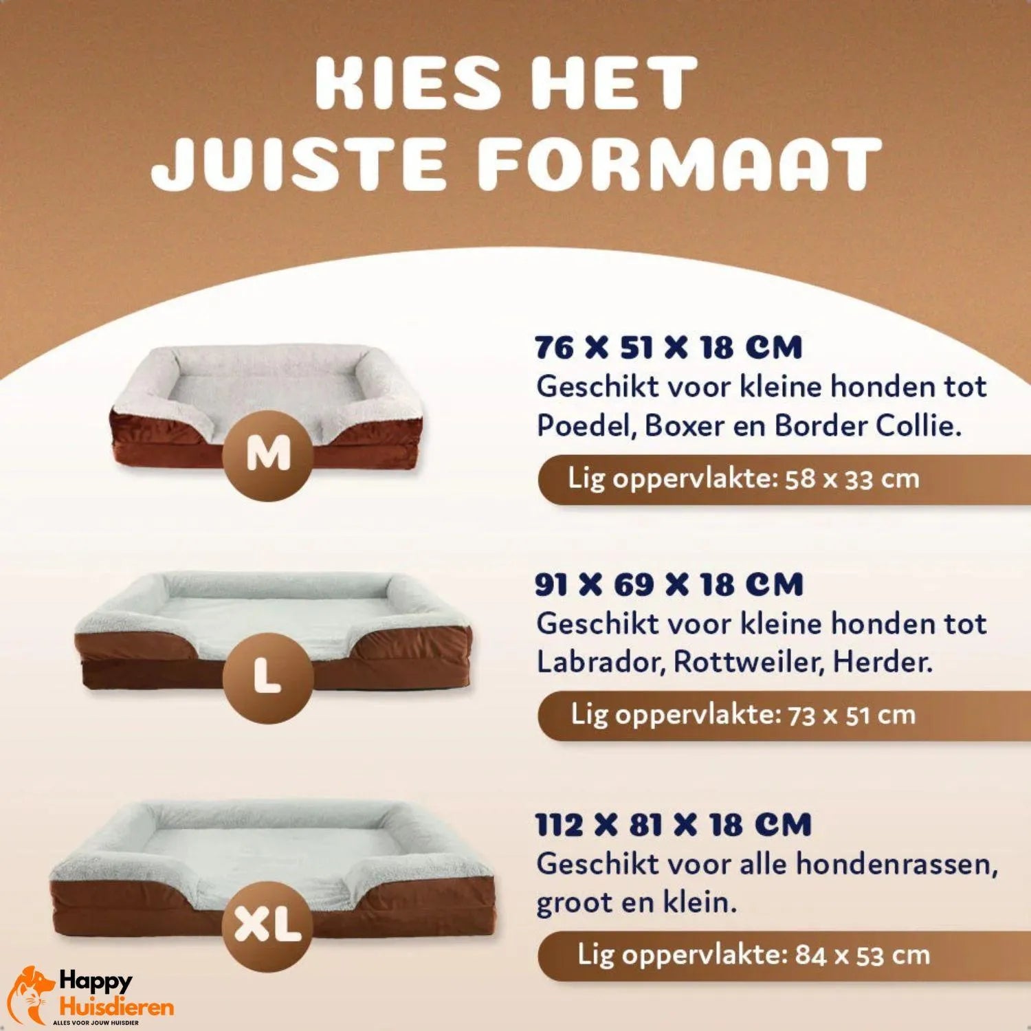 CloudNest | Orthopedische hondenmand met traagschuim & rand