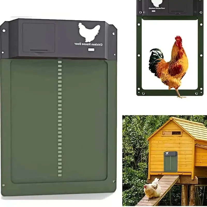 CluckSafe Pro | Automatisch Kippenluik met Timer en Lichtsensor